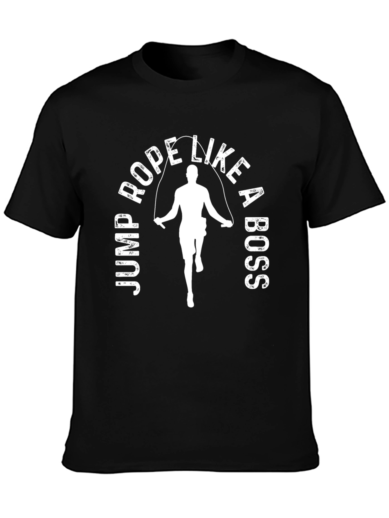 Jump Rope Like a Boss Graphic Tee - Black