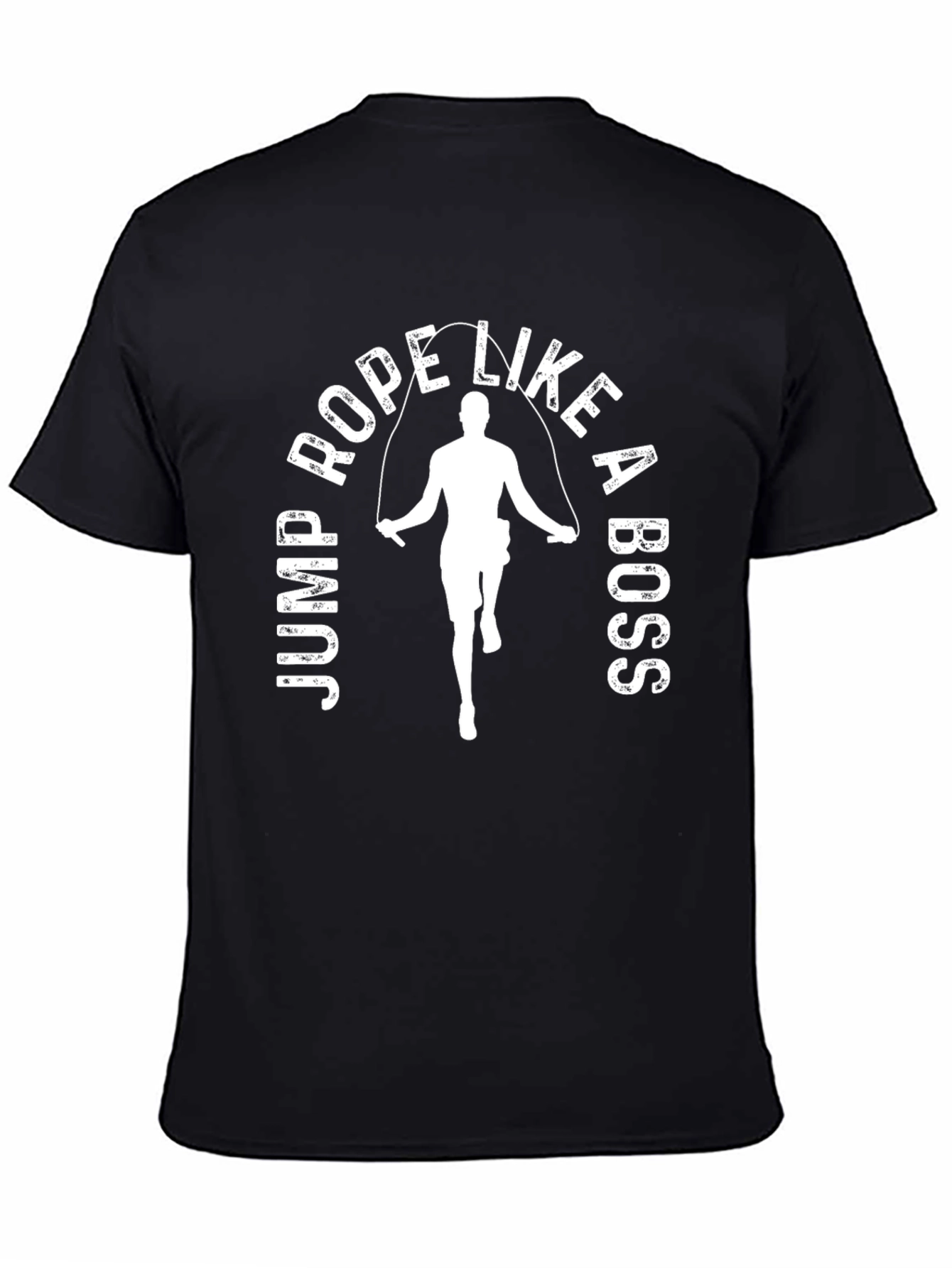 Jump Rope Like a Boss Graphic Tee - Black
