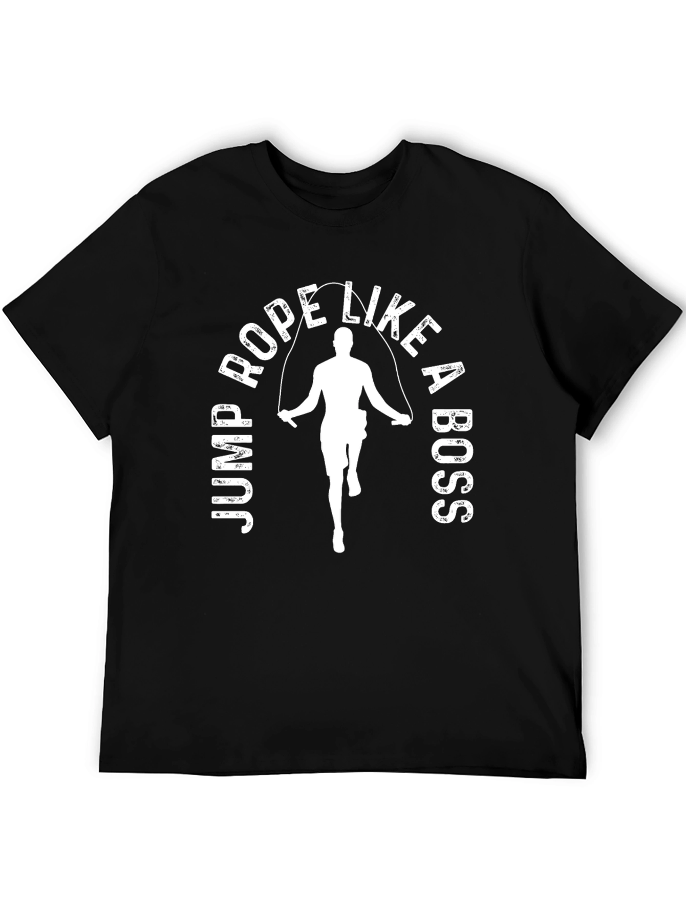 Jump Rope Like a Boss Graphic Tee - Black