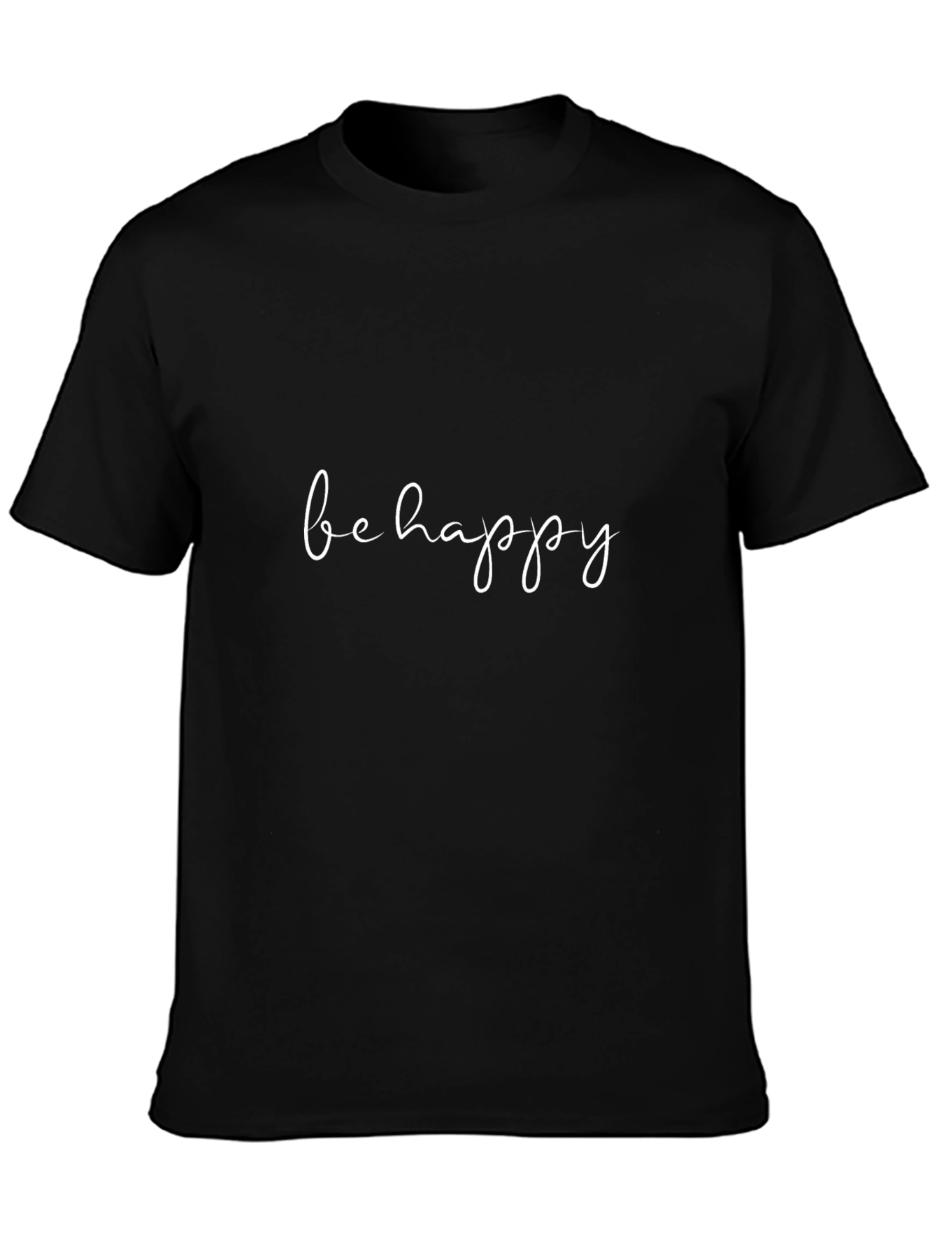Be Happy Graphic Tee - Casual Comfort