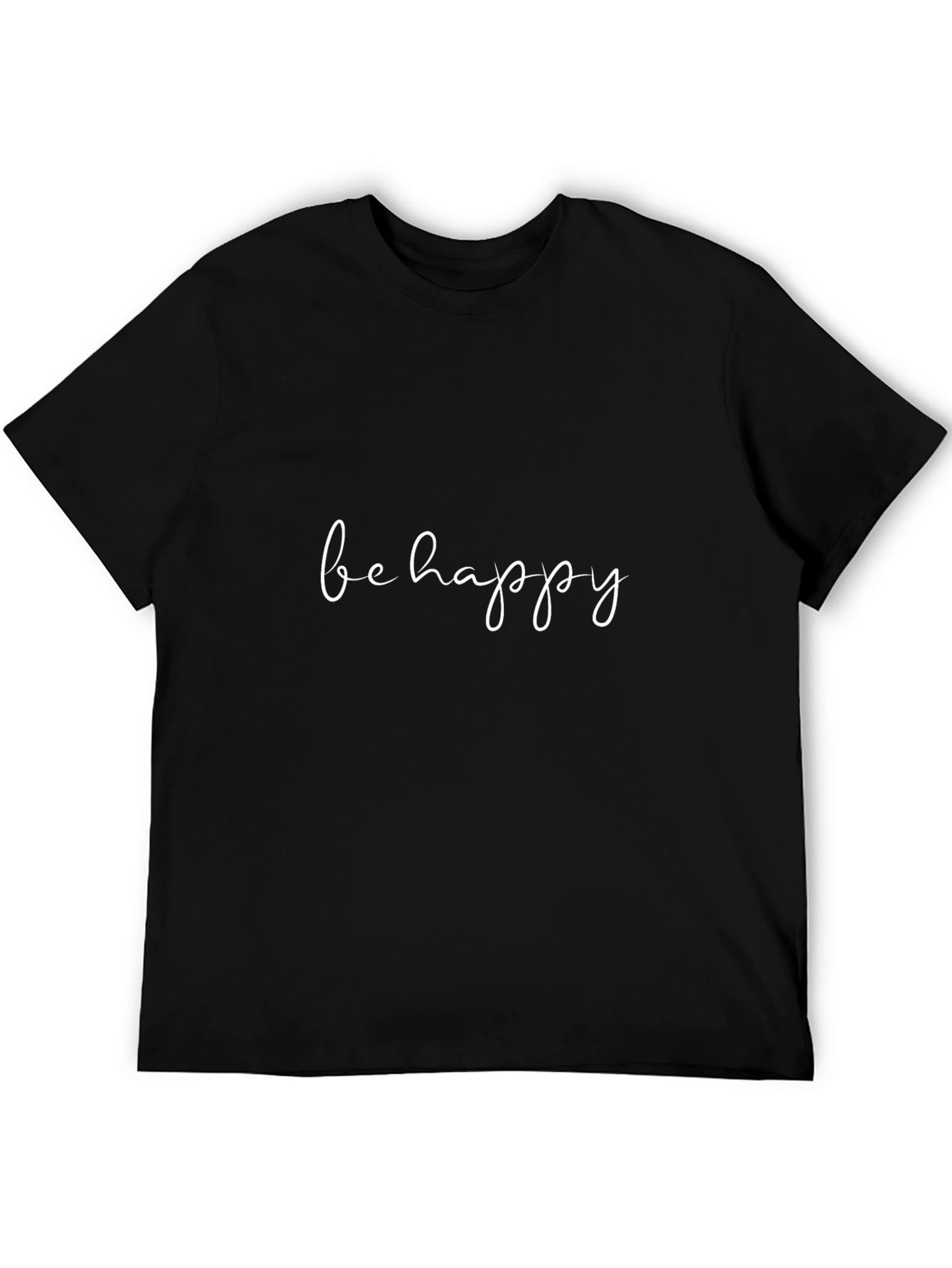 Be Happy Graphic Tee - Casual Comfort