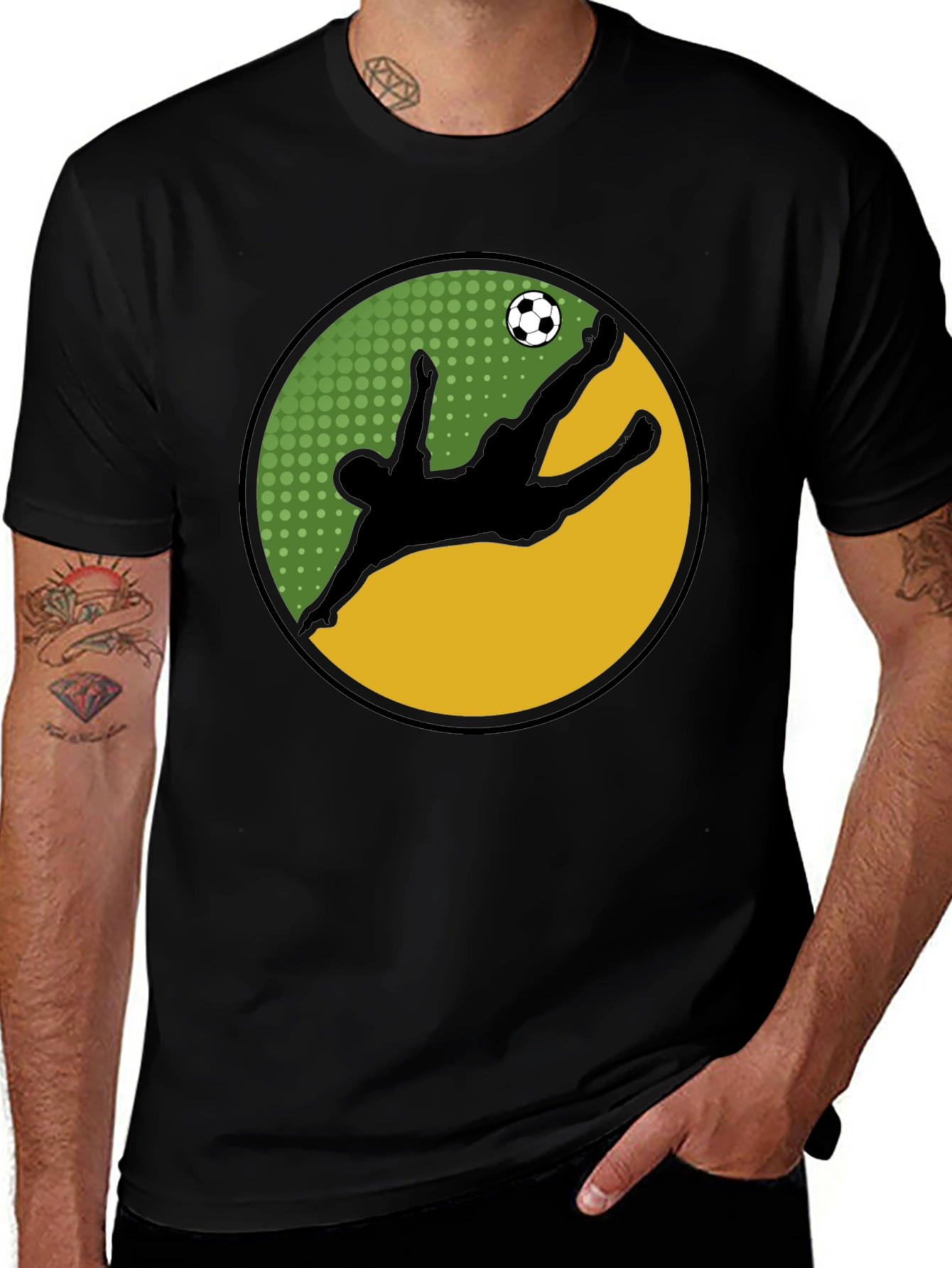 Soccer Kick Graphic Tee - Stylish Cotton T-Shirt