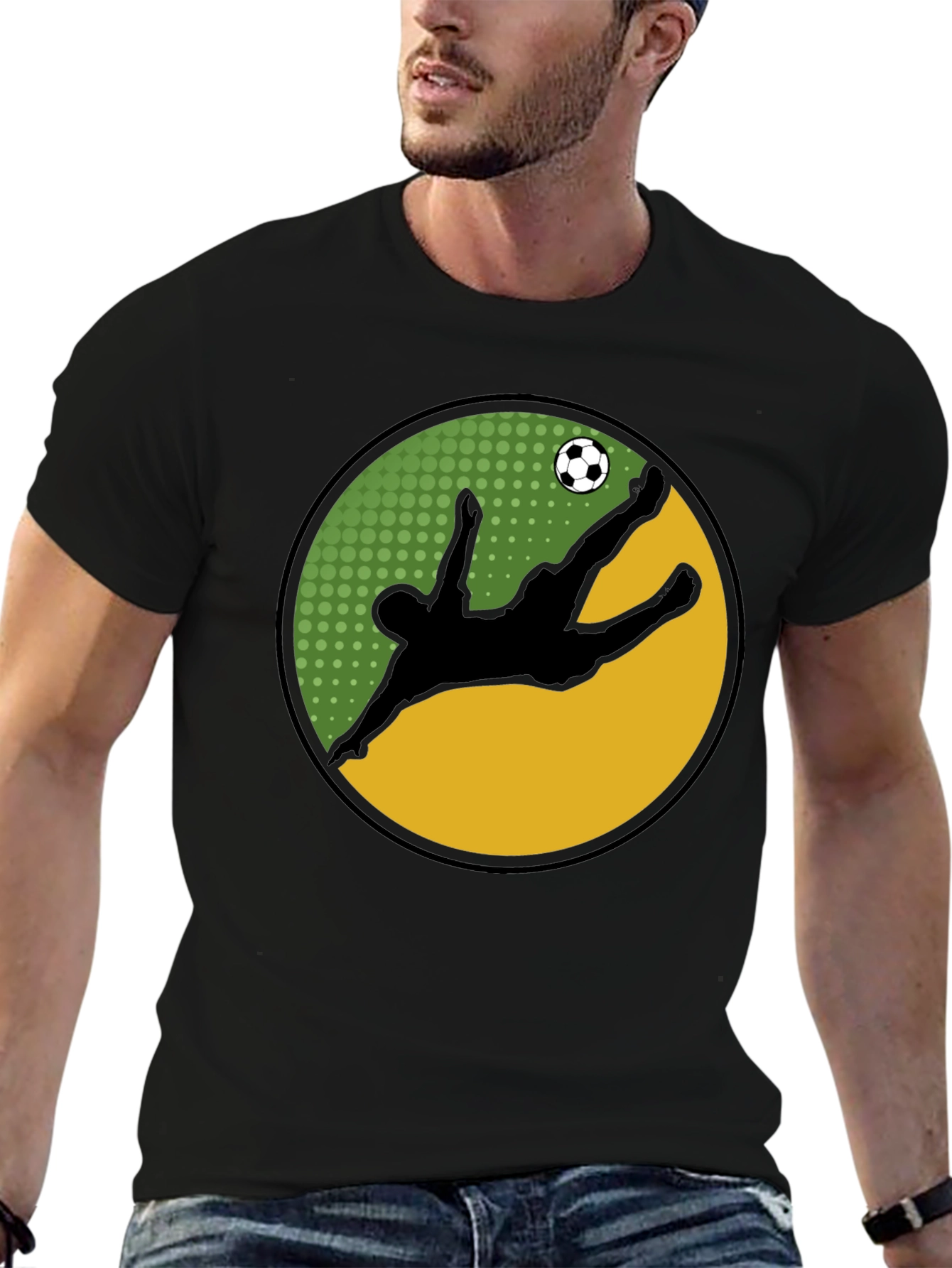 Soccer Kick Graphic Tee - Stylish Cotton T-Shirt