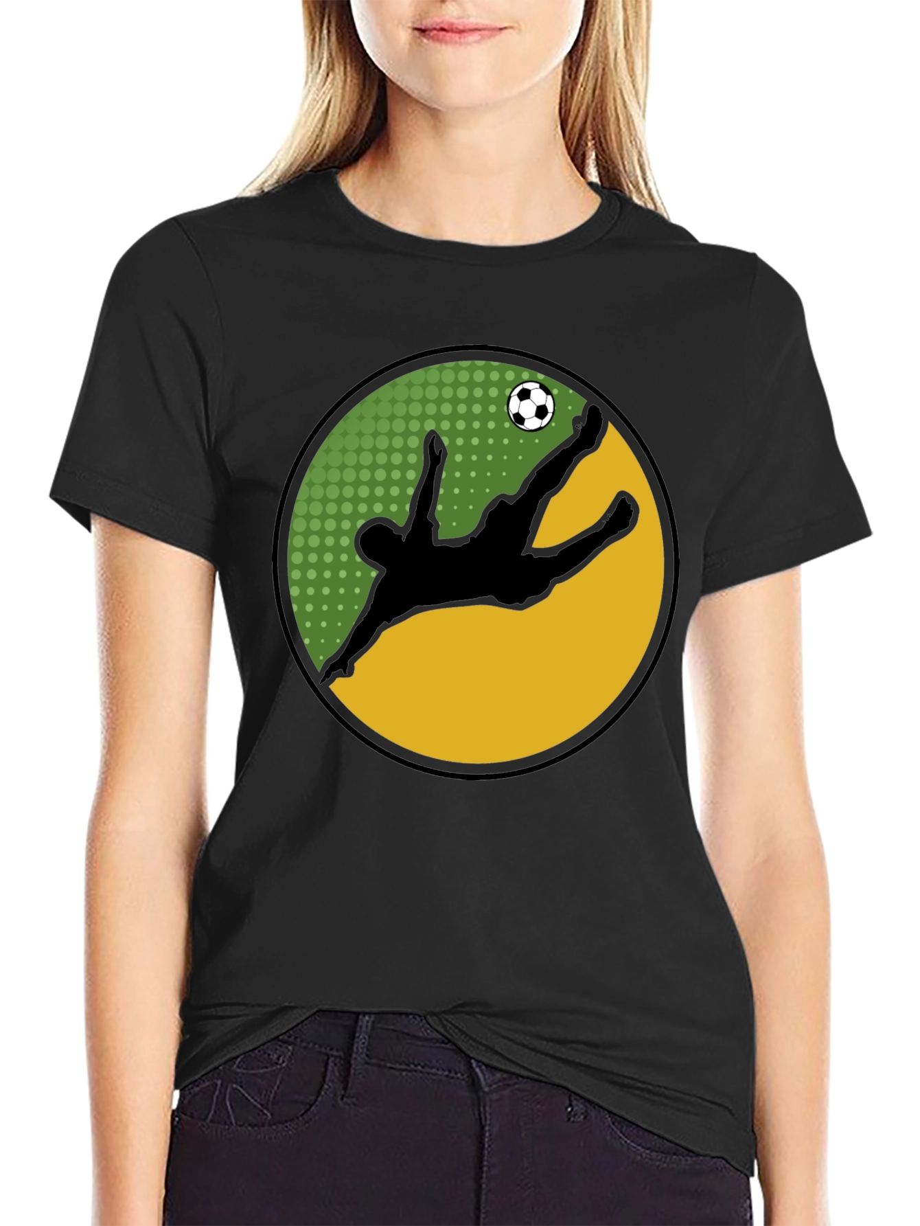 Soccer Kick Graphic Tee - Stylish Cotton T-Shirt