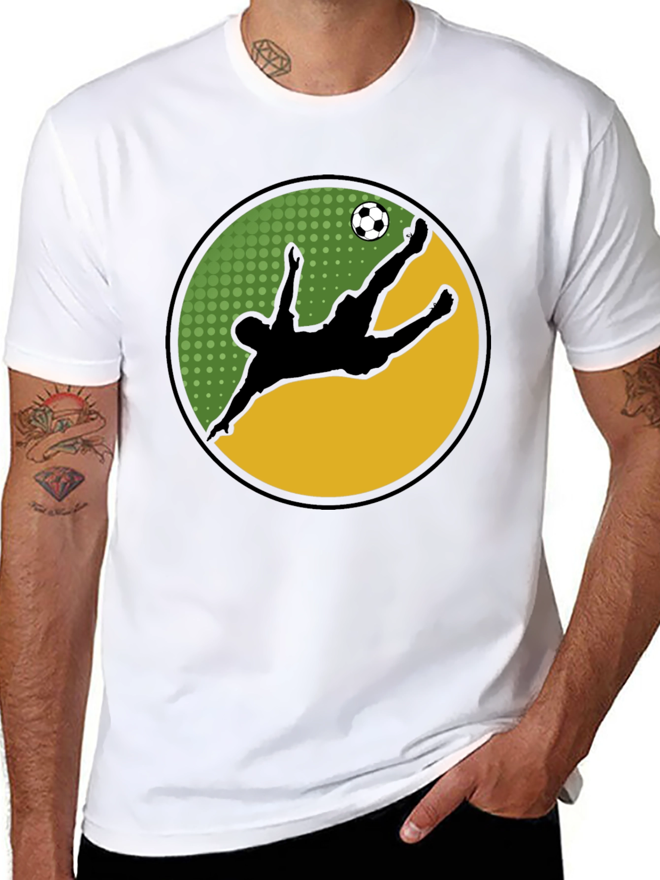 Soccer Kick Graphic Tee - Stylish Cotton T-Shirt