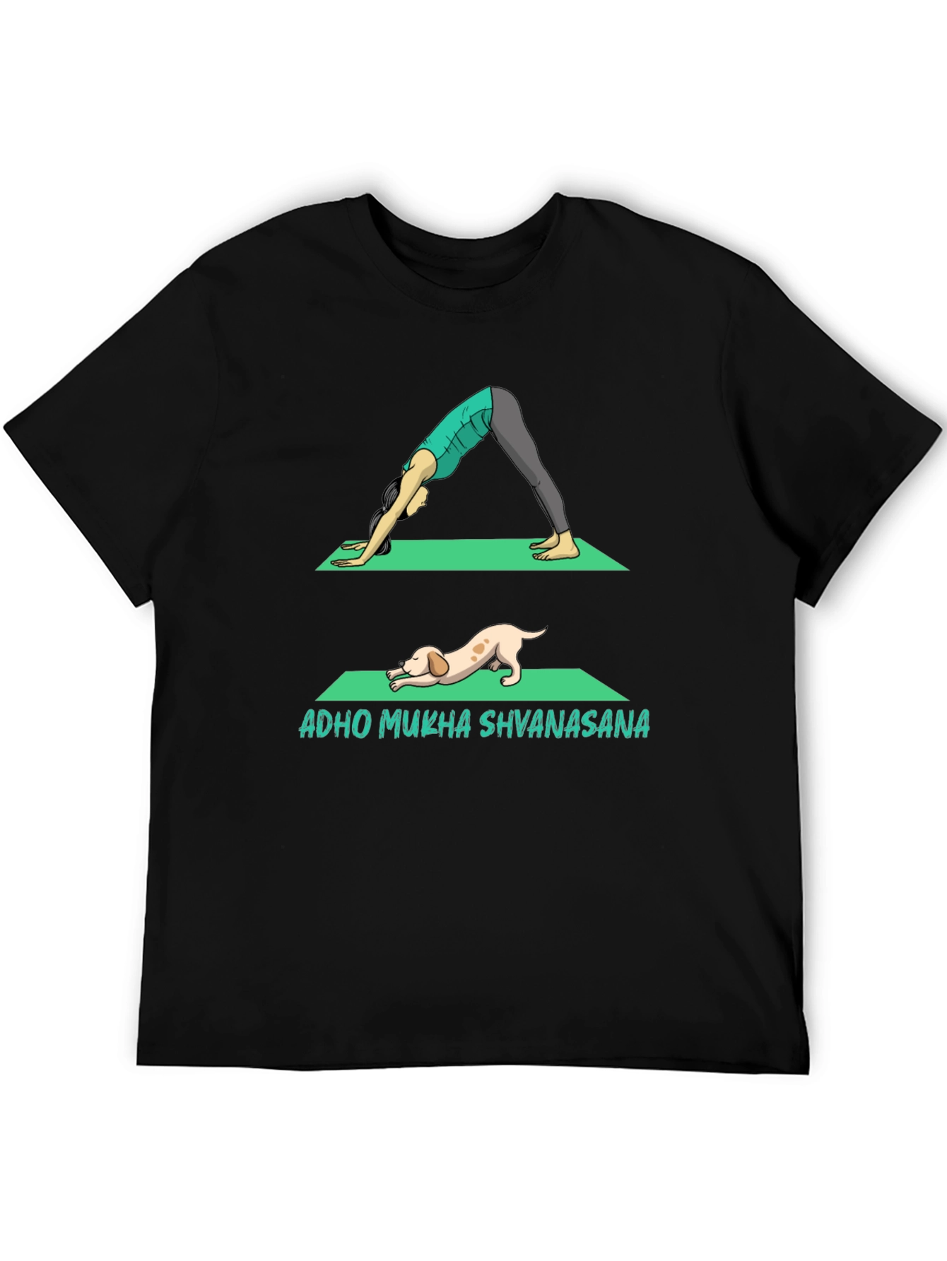 Downward Dog Yoga T-Shirt: Yoga & Dog Lover Tee