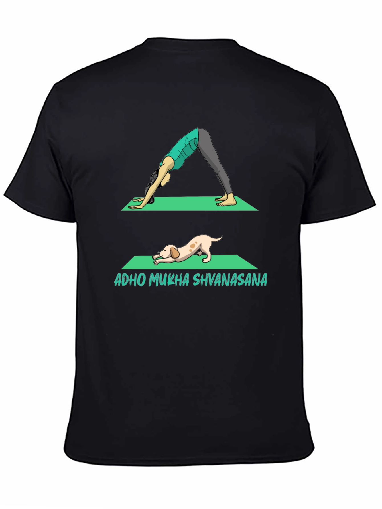 Downward Dog Yoga T-Shirt: Yoga & Dog Lover Tee