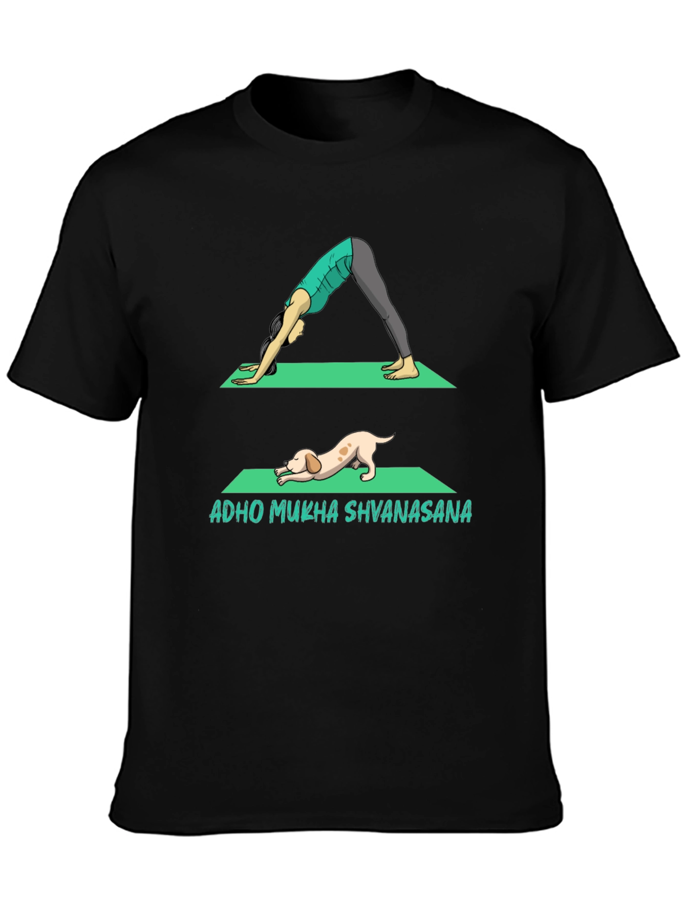 Downward Dog Yoga T-Shirt: Yoga & Dog Lover Tee