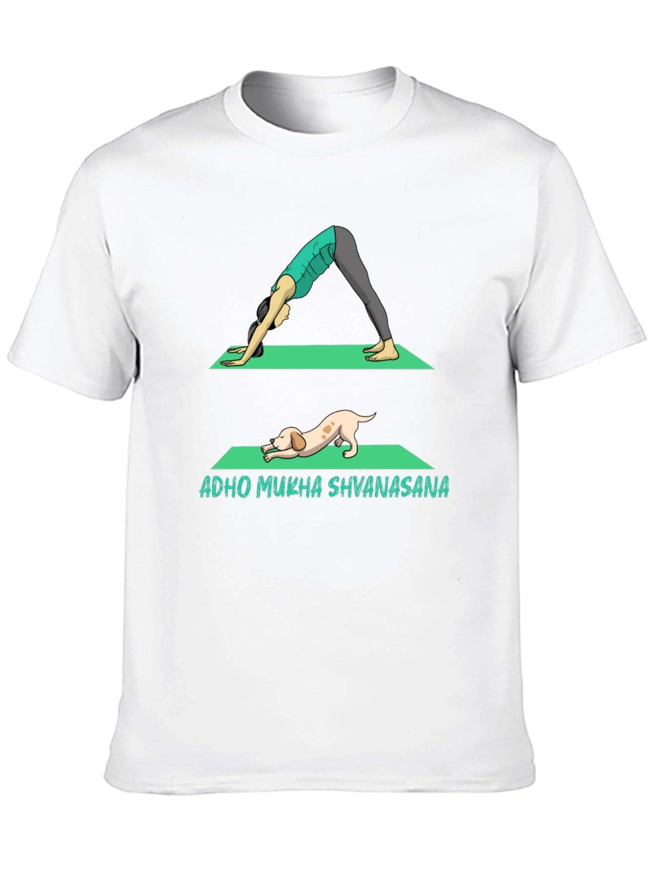 Downward Dog Yoga T-Shirt: Yoga & Dog Lover Tee