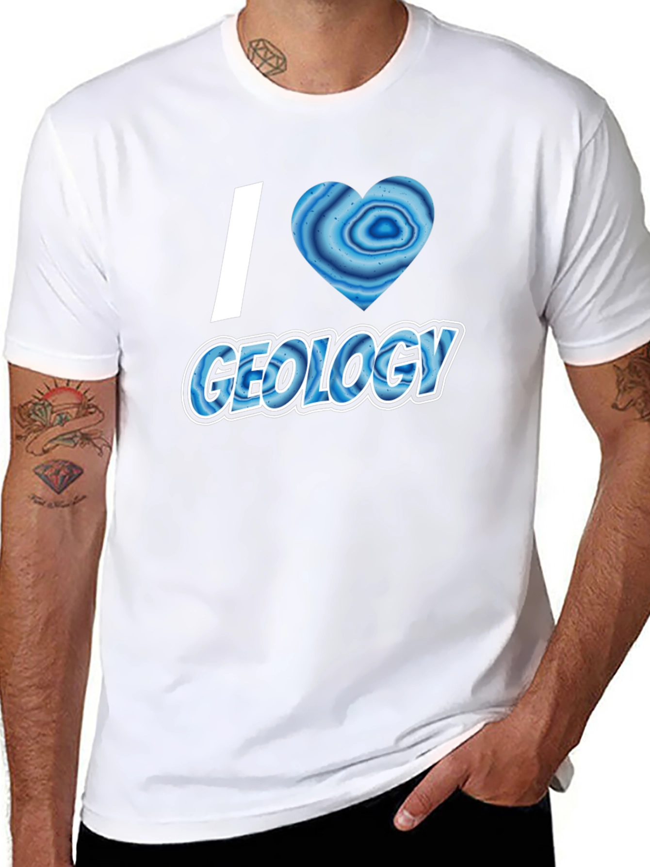 I Heart Geology T-Shirt - Black Short Sleeve