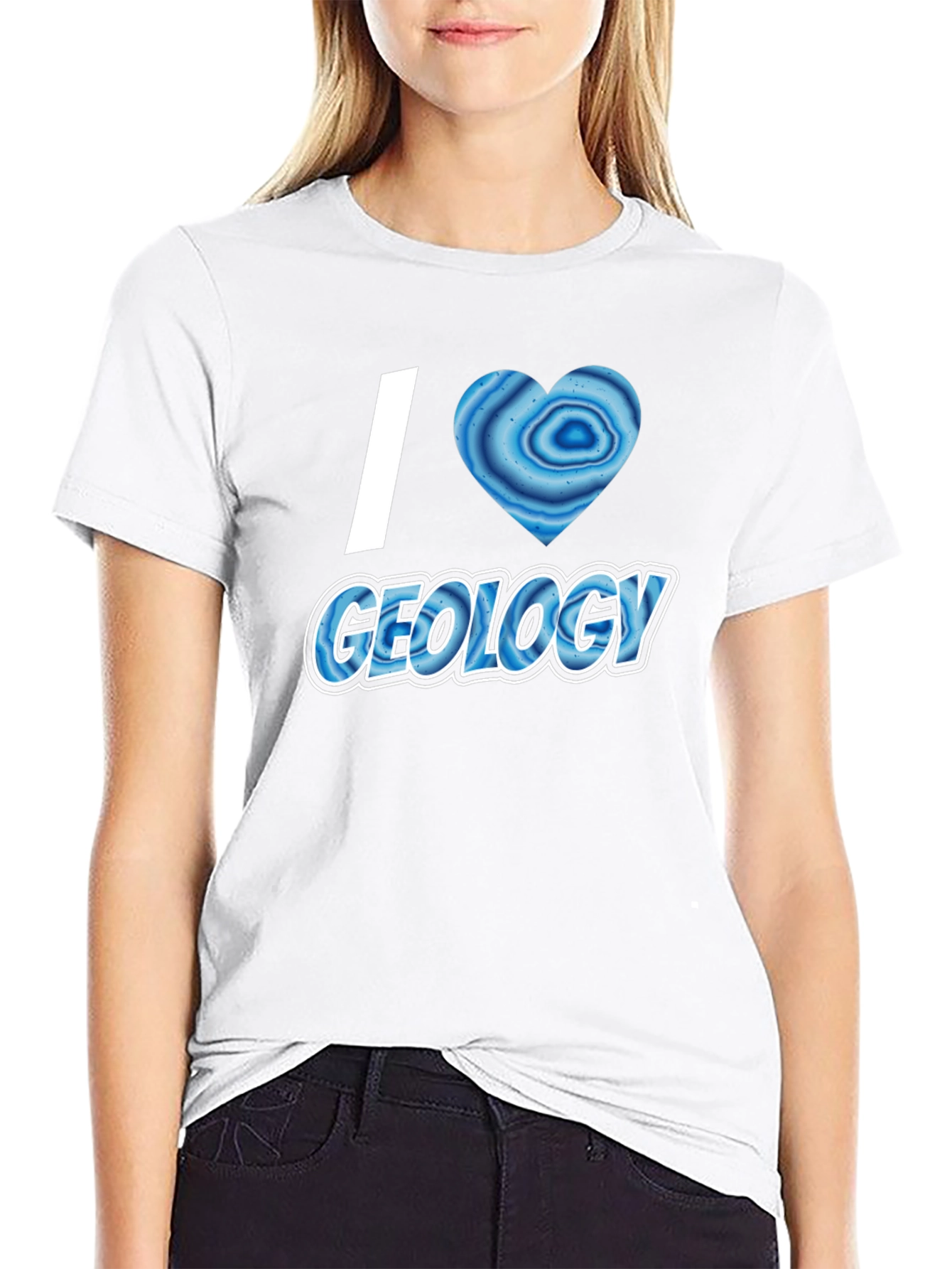 I Heart Geology T-Shirt - Black Short Sleeve