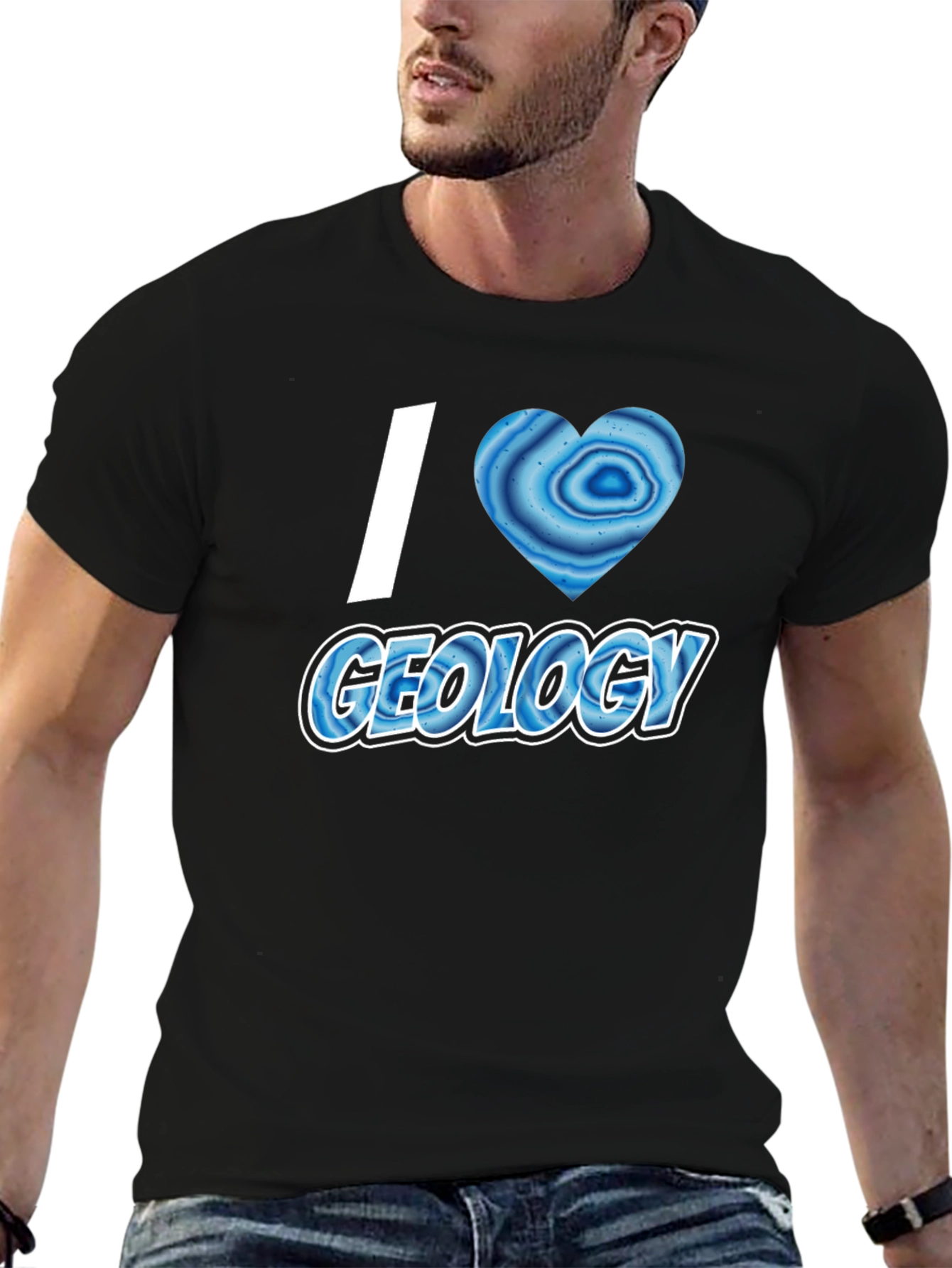 I Heart Geology T-Shirt - Black Short Sleeve