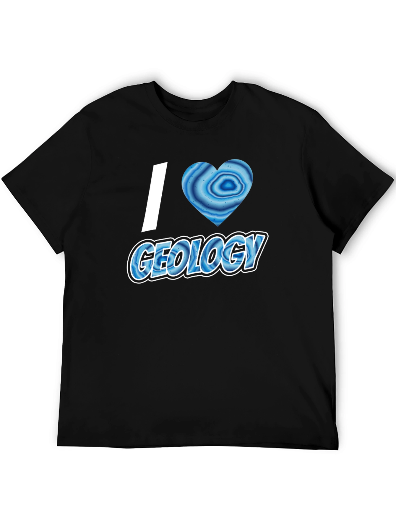 I Heart Geology T-Shirt - Black Short Sleeve