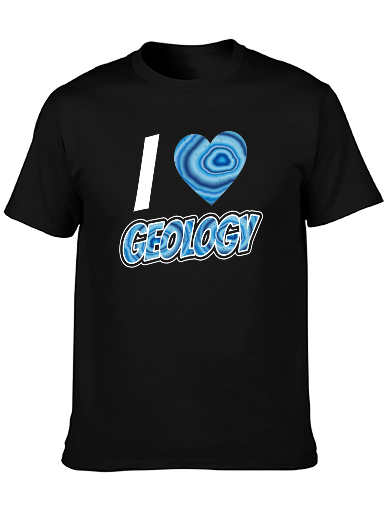 I Heart Geology T-Shirt - Black Short Sleeve