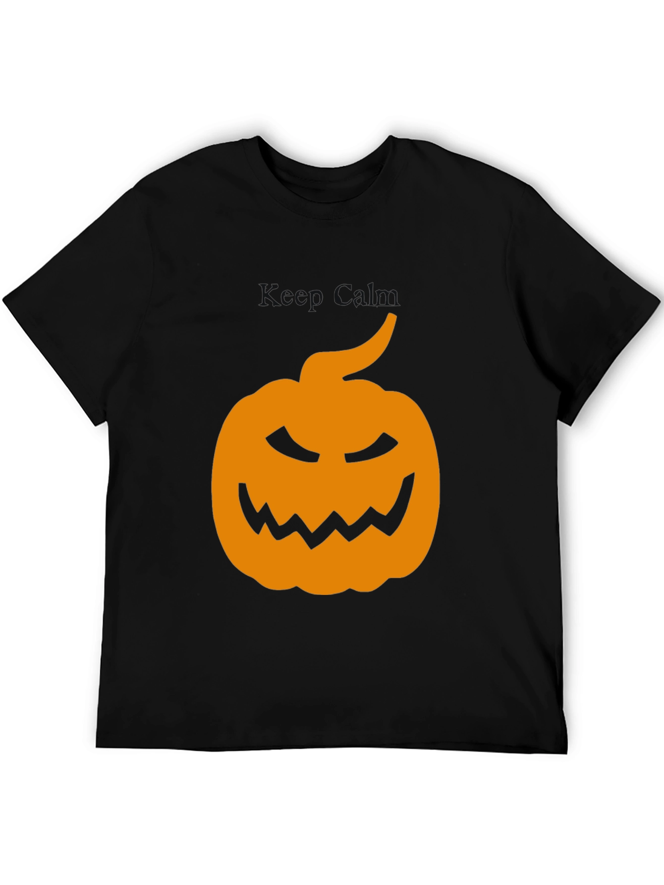 Halloween Pumpkin Graphic Tee - Mens Black T-Shirt