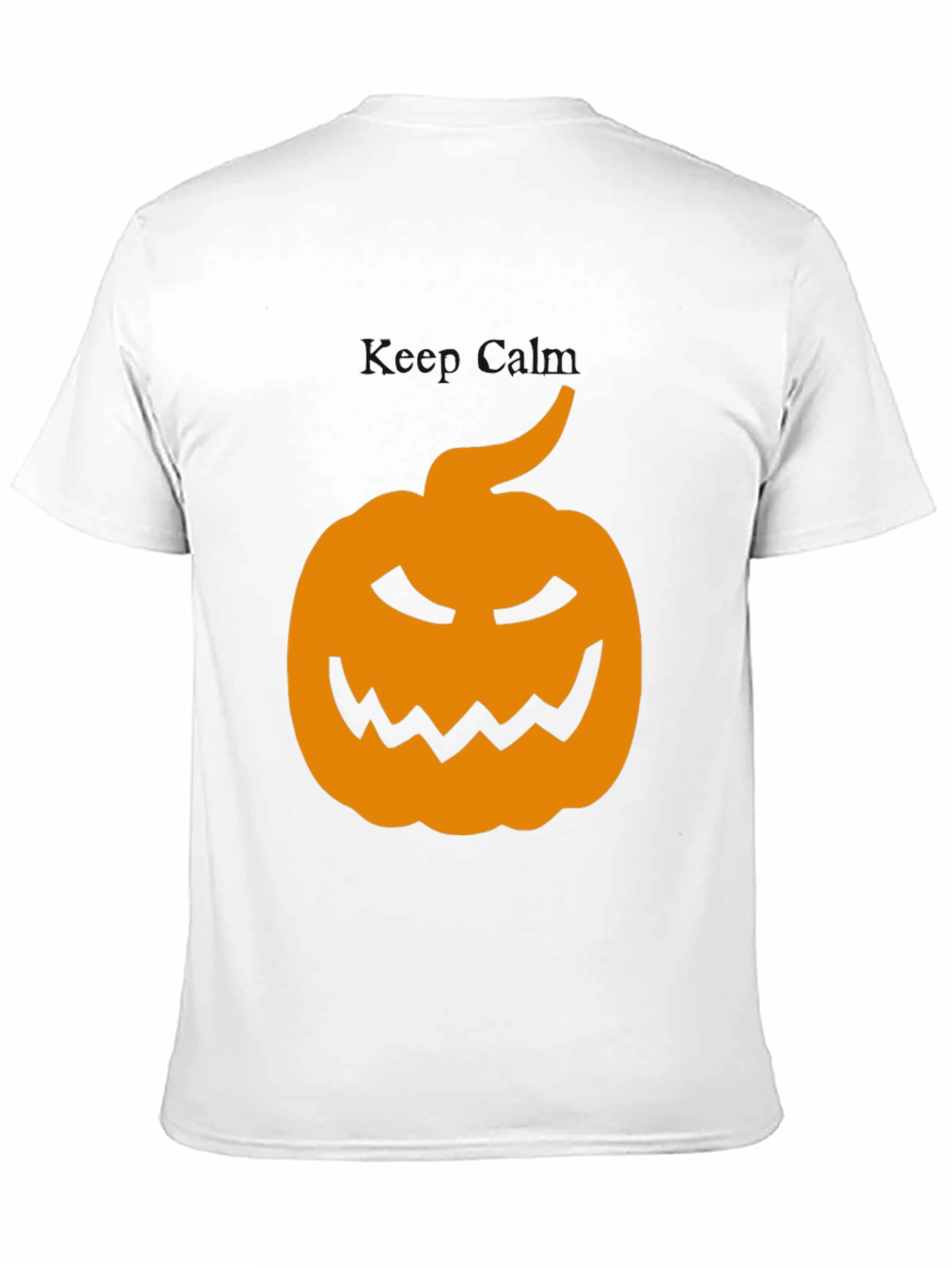 Halloween Pumpkin Graphic Tee - Mens Black T-Shirt
