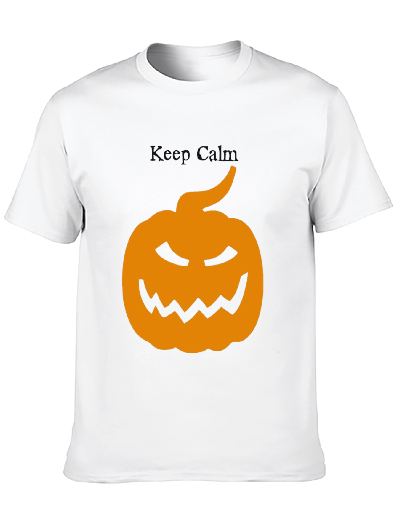 Halloween Pumpkin Graphic Tee - Mens Black T-Shirt