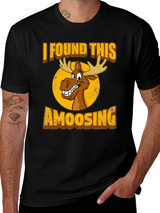 Amoosing T-Shirt: Funny Moose Graphic Tee