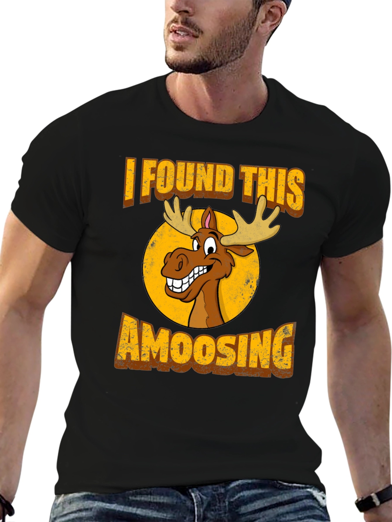 Amoosing T-Shirt: Funny Moose Graphic Tee