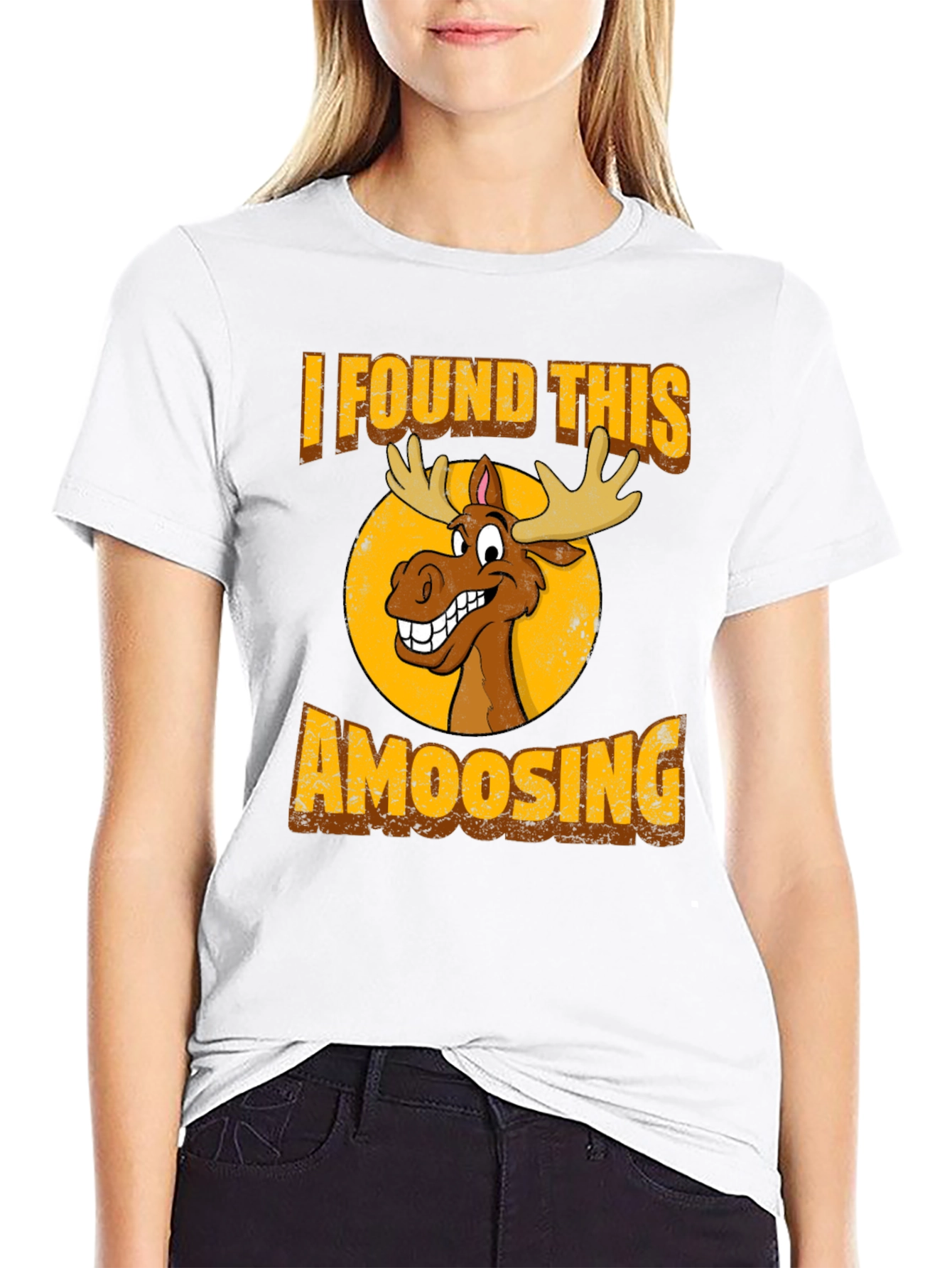 Amoosing T-Shirt: Funny Moose Graphic Tee