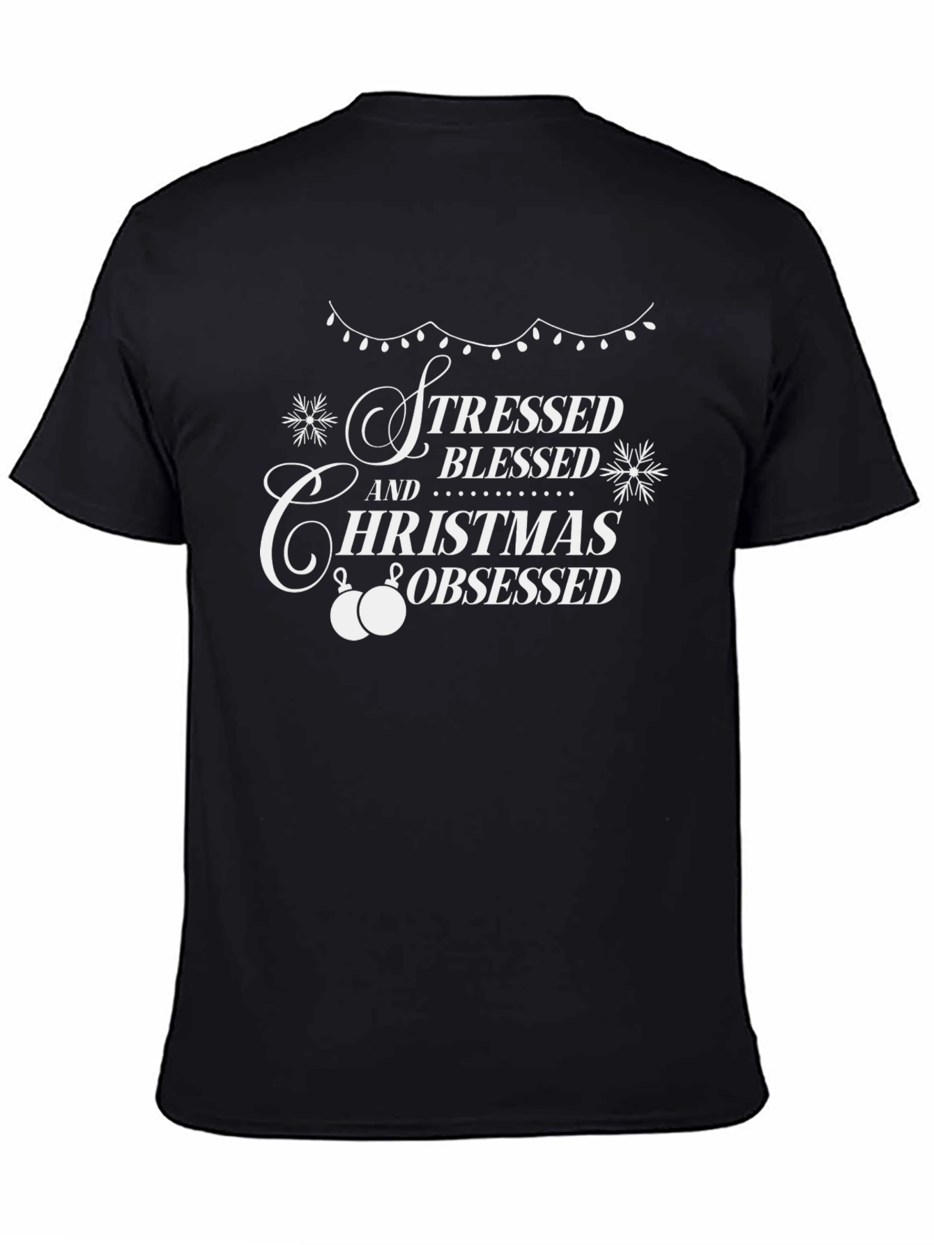 Stressed Blessed Christmas Obsessed Graphic Tee