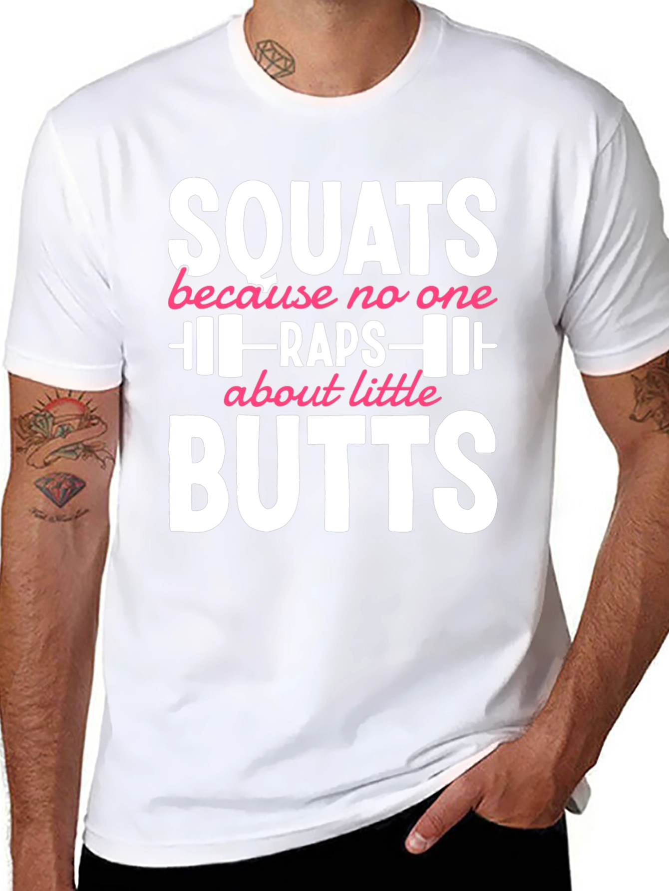 Squats Butts Gym Workout T-Shirt Funny Fitness Tee