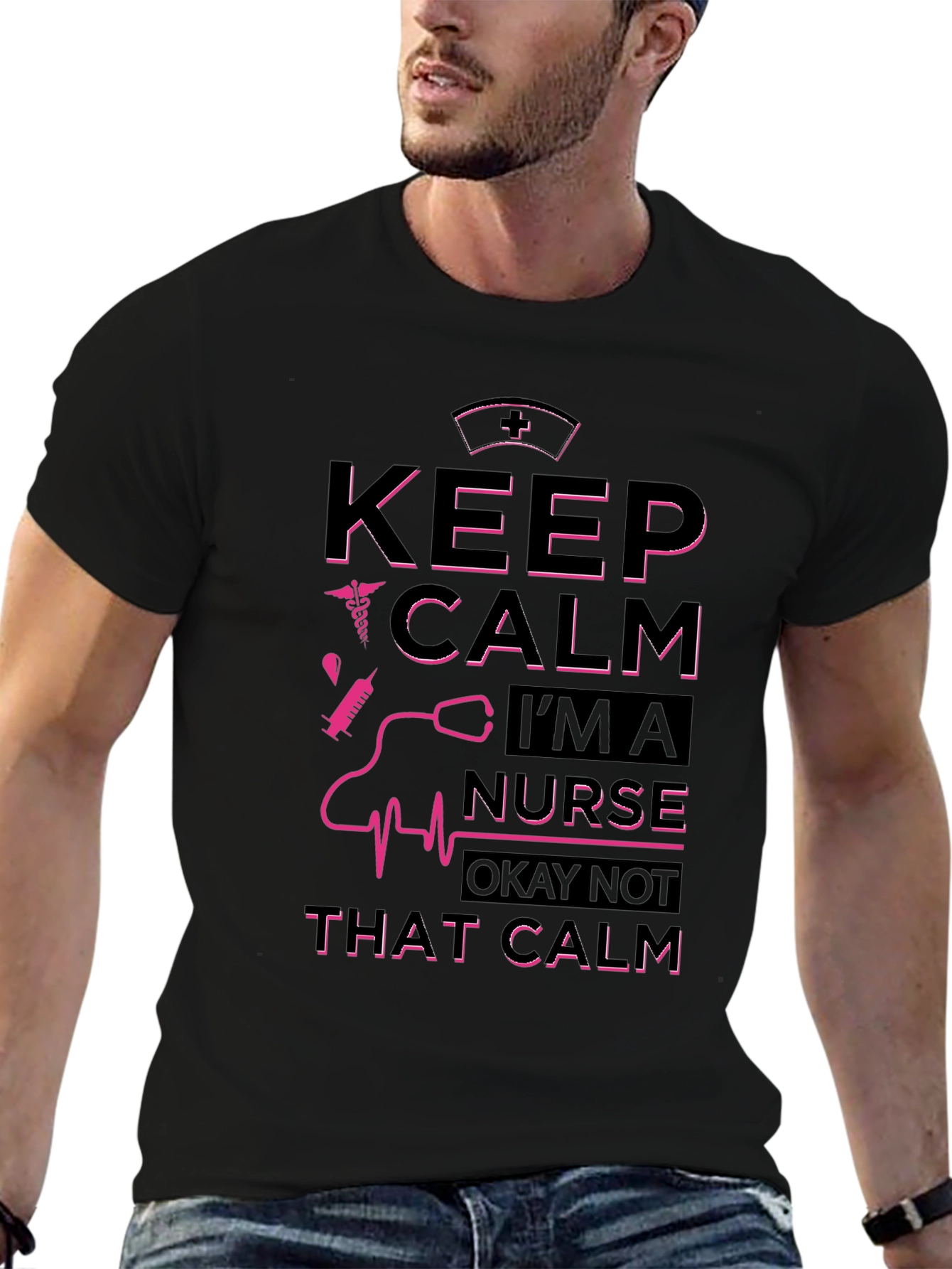 Keep Calm Im a Nurse Graphic T-Shirt
