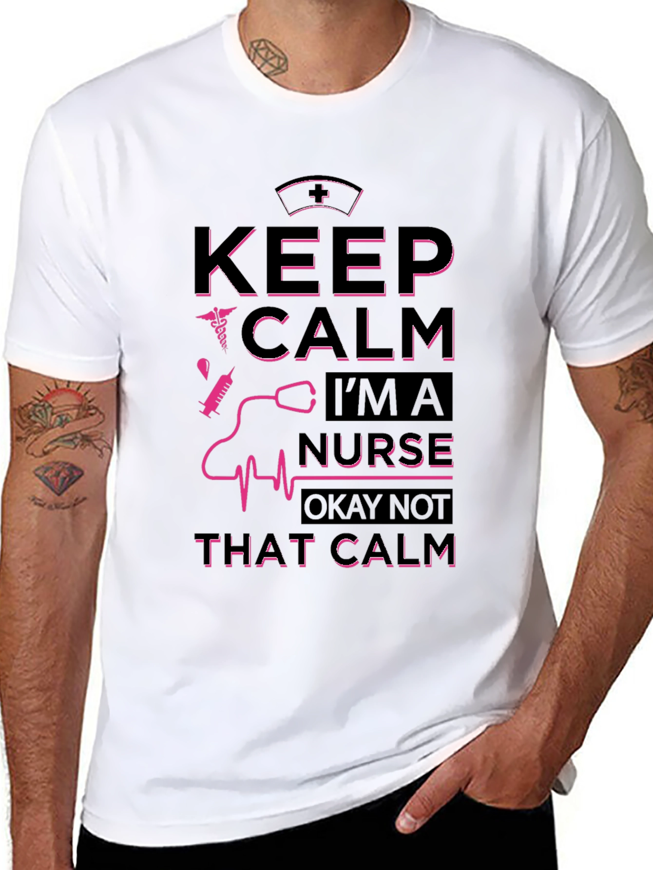 Keep Calm Im a Nurse Graphic T-Shirt