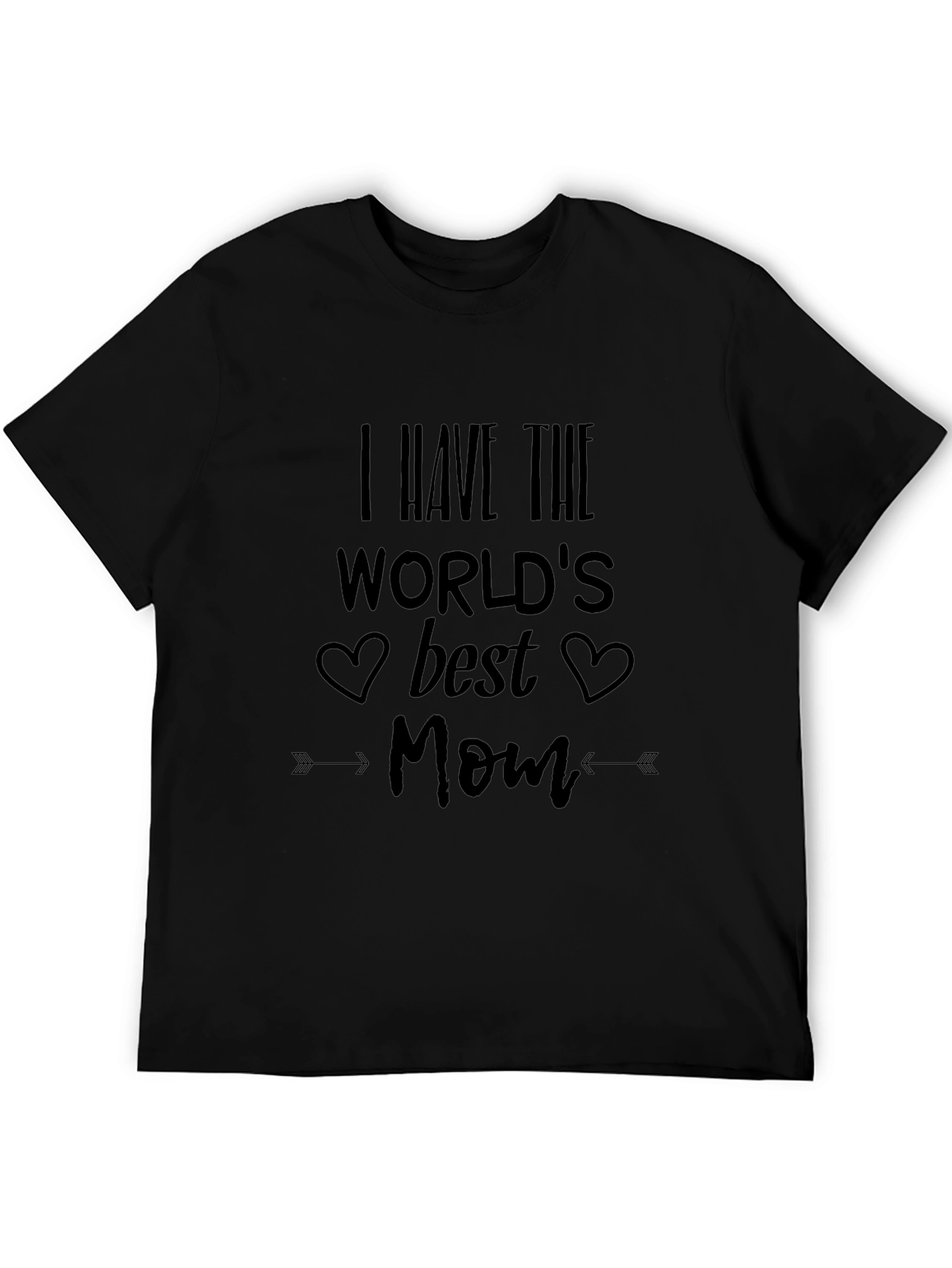 Best Mom Ever Graphic T-Shirt - Black