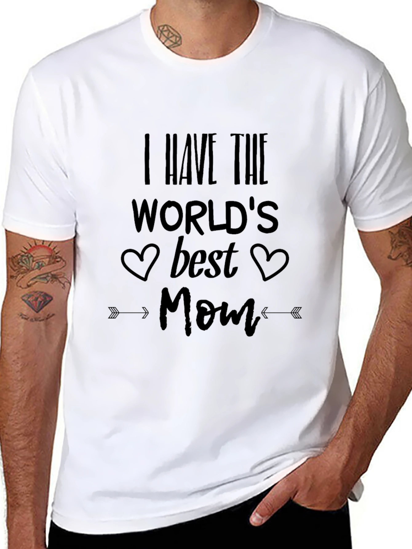 Best Mom Ever Graphic T-Shirt - Black