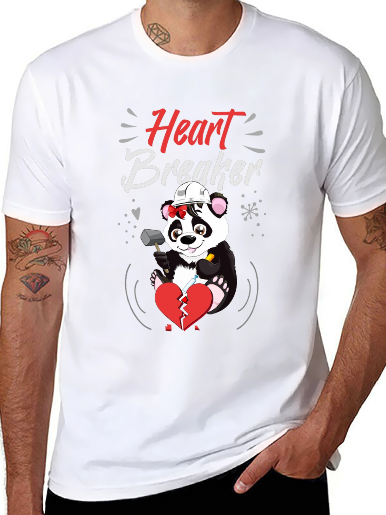 Heart Breaker Panda T-Shirt