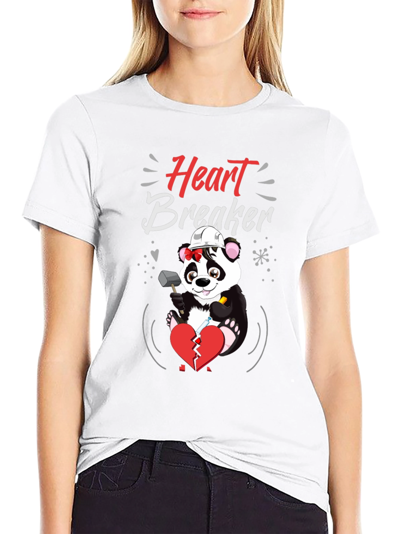 Heart Breaker Panda T-Shirt