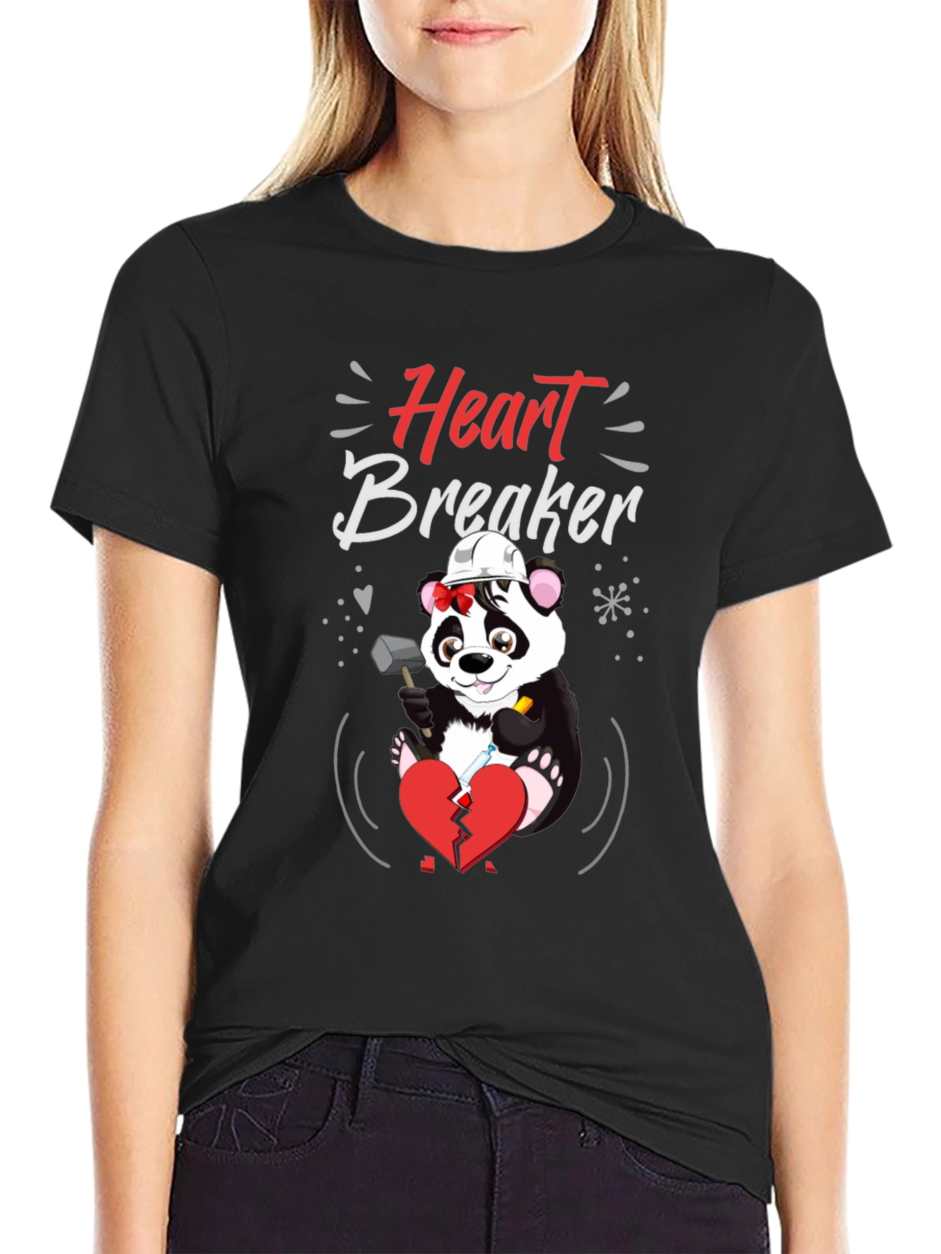 Heart Breaker Panda T-Shirt