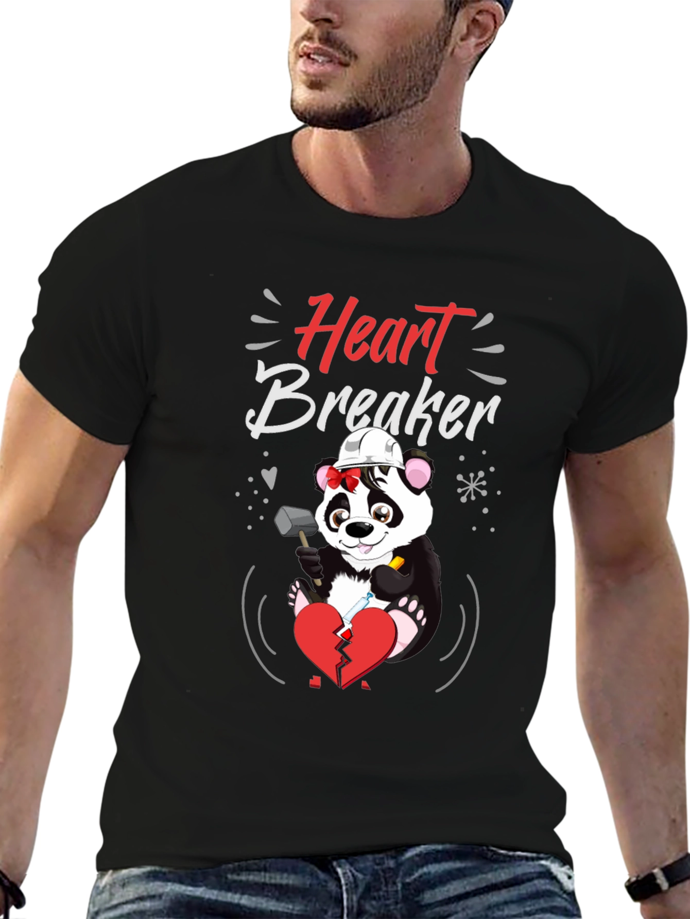 Heart Breaker Panda T-Shirt