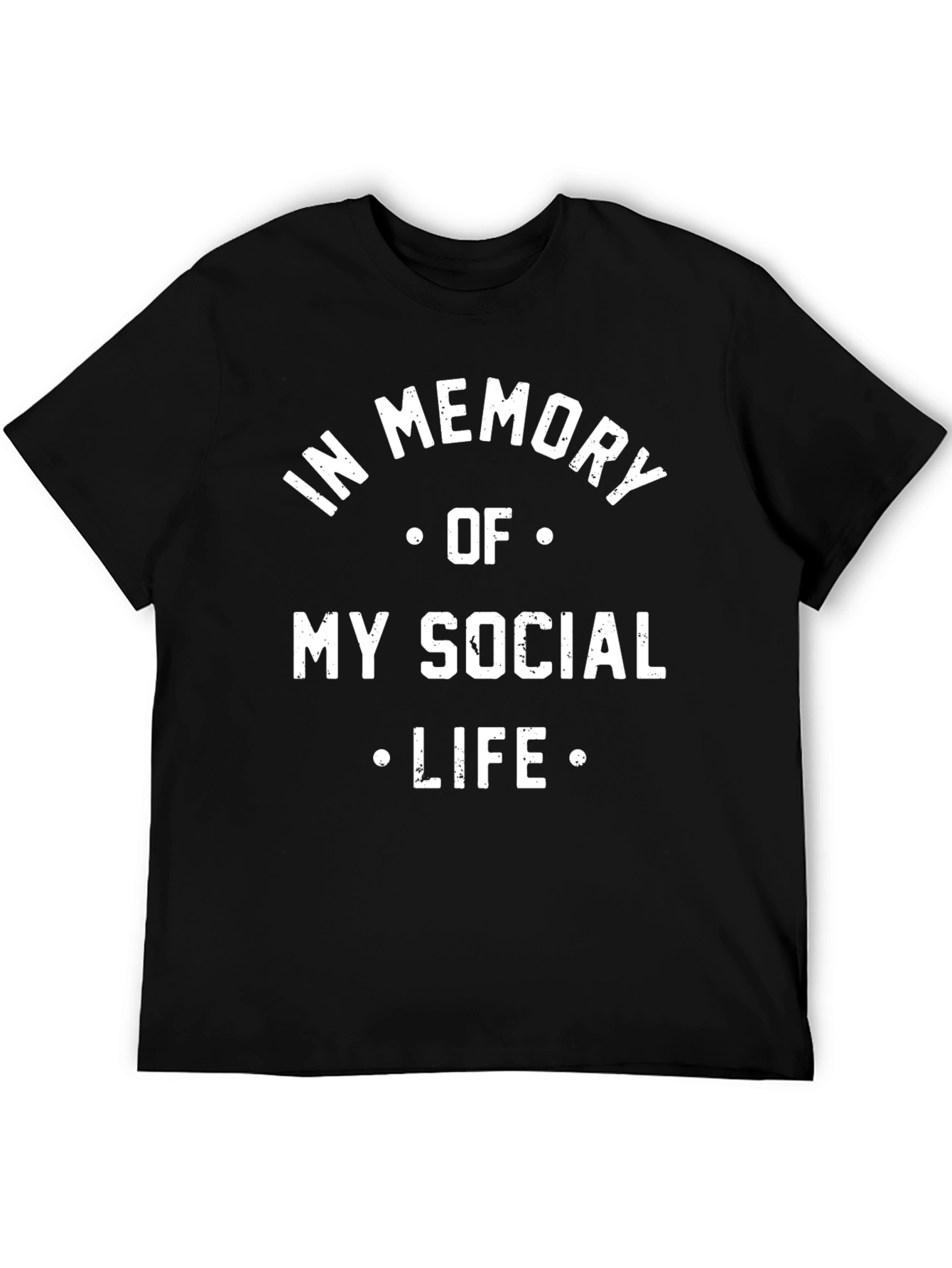 In Memory of My Social Life Graphic Tee