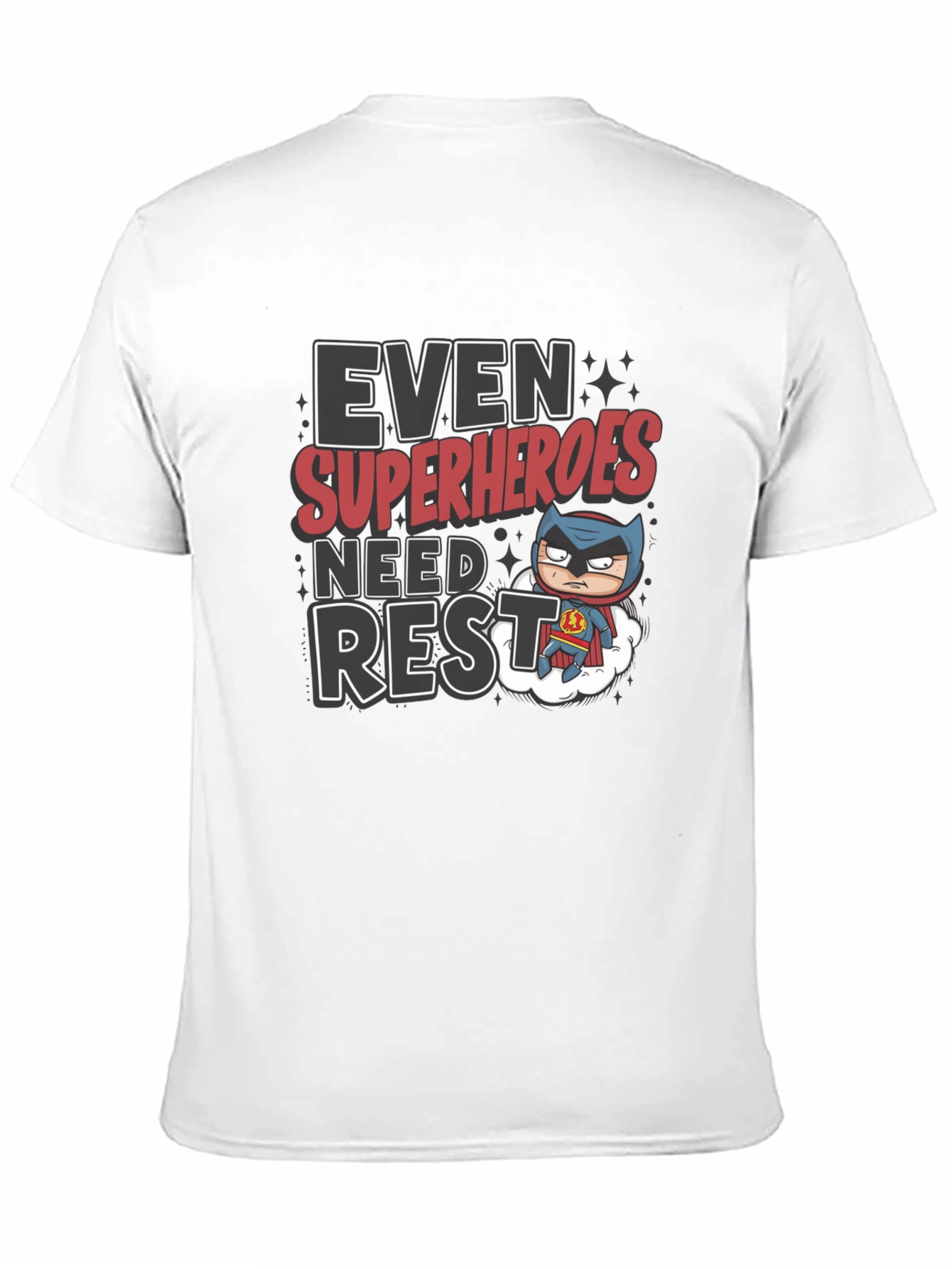 Superhero Rest T-Shirt Funny Cartoon Graphic Tee
