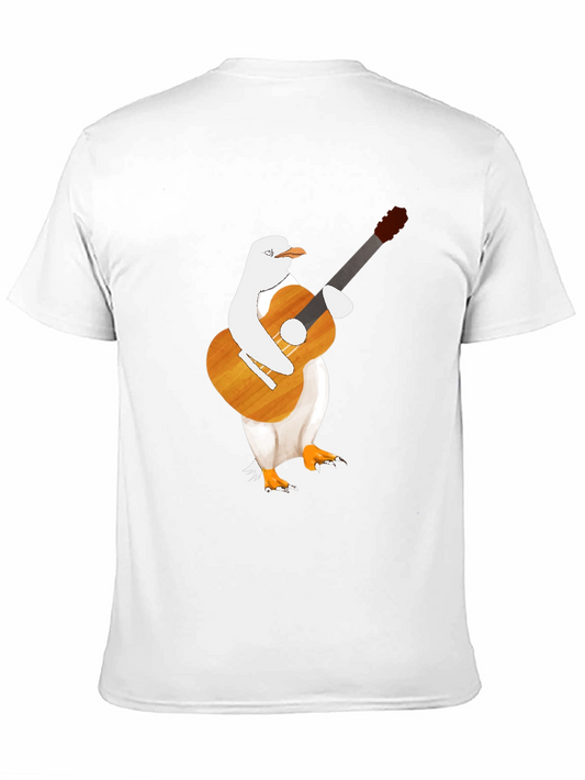 Seagull Guitarist Graphic T-Shirt - Unique Music Lover Tee