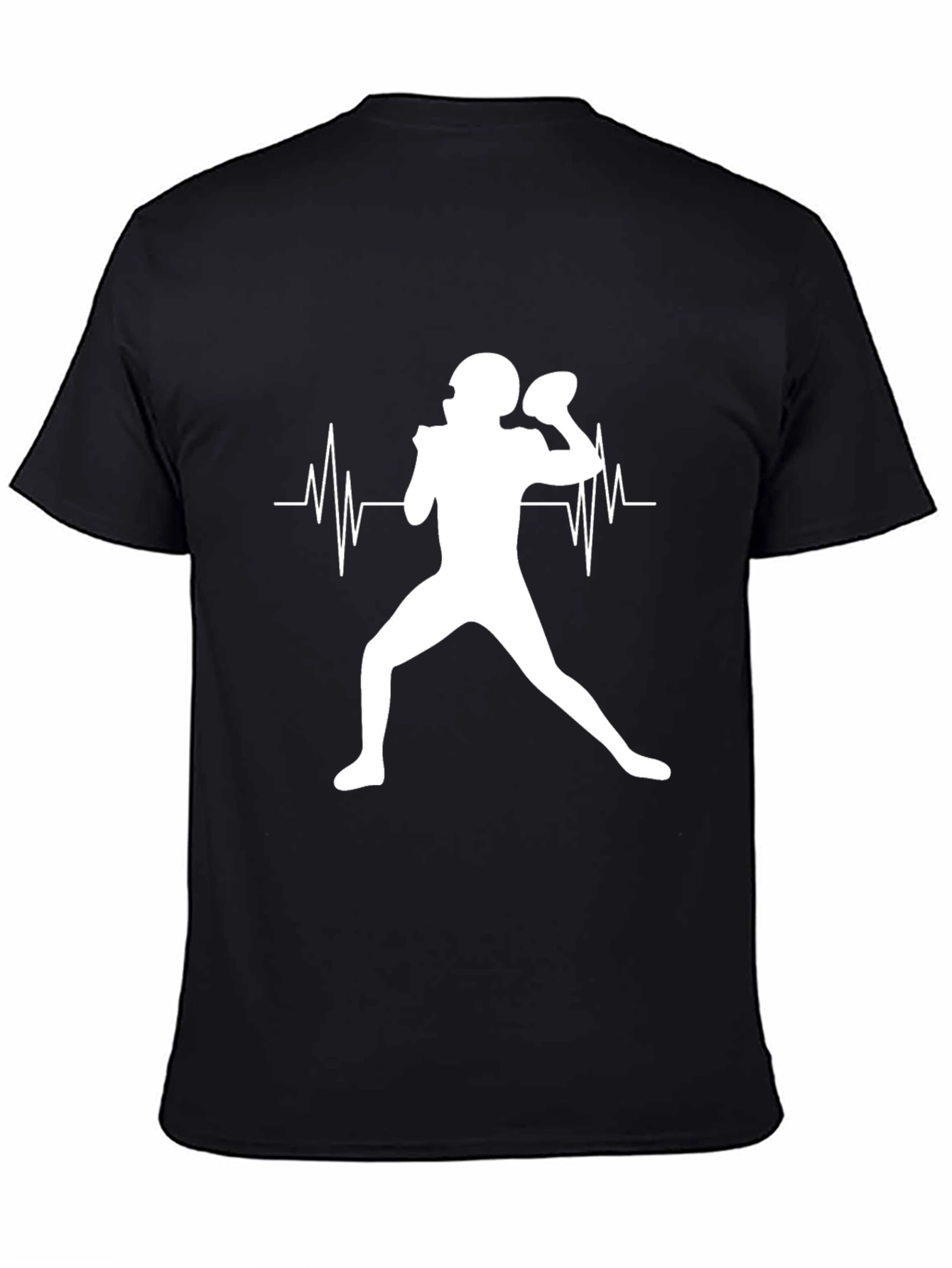 Football Heartbeat T-Shirt: Passion on Display