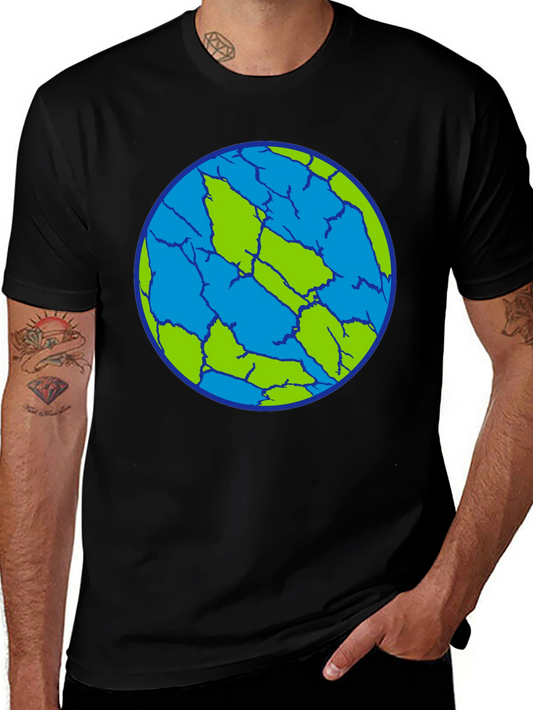 Cracked Earth T-Shirt - Unique Planet Design