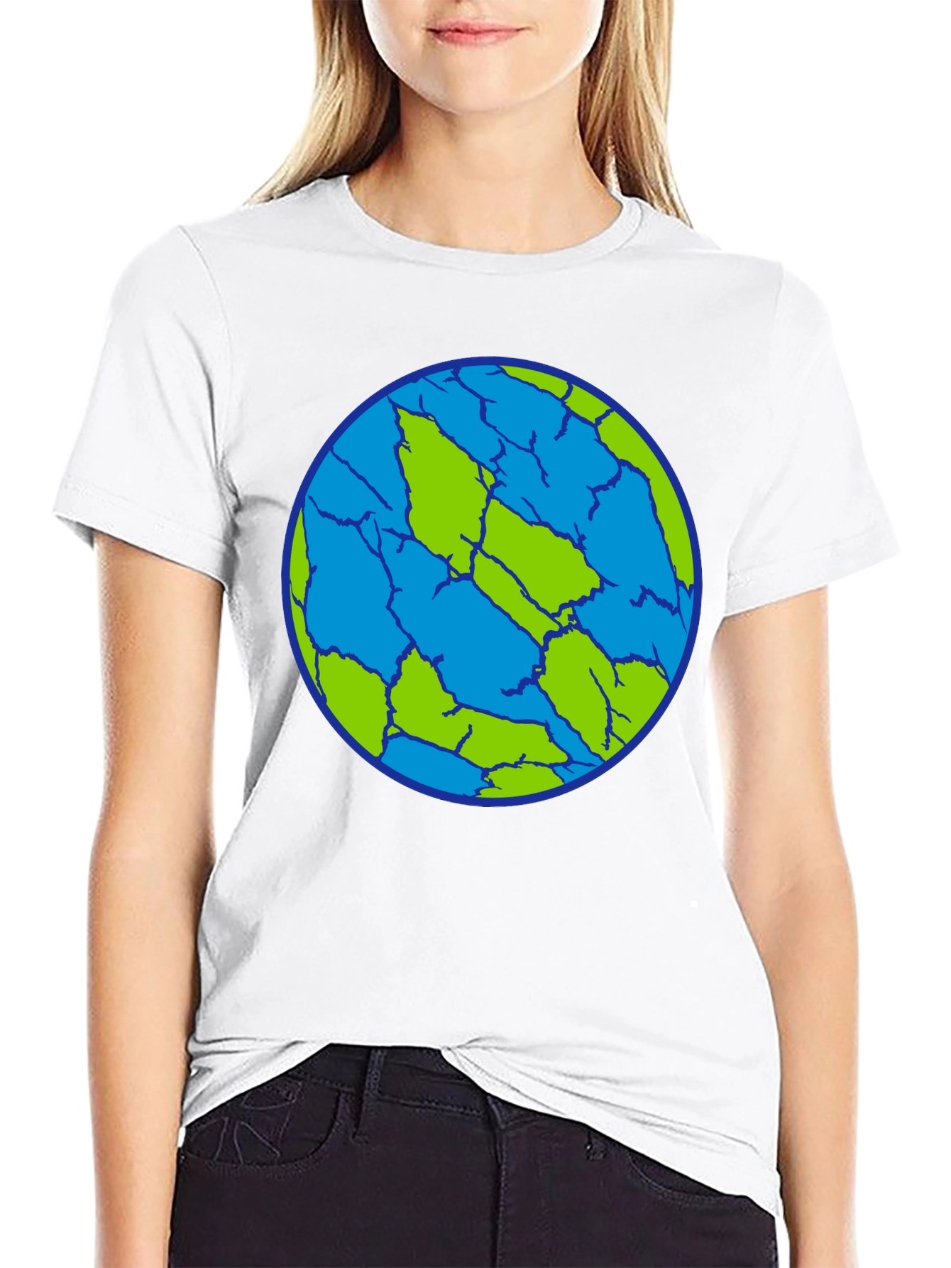 Cracked Earth T-Shirt - Unique Planet Design
