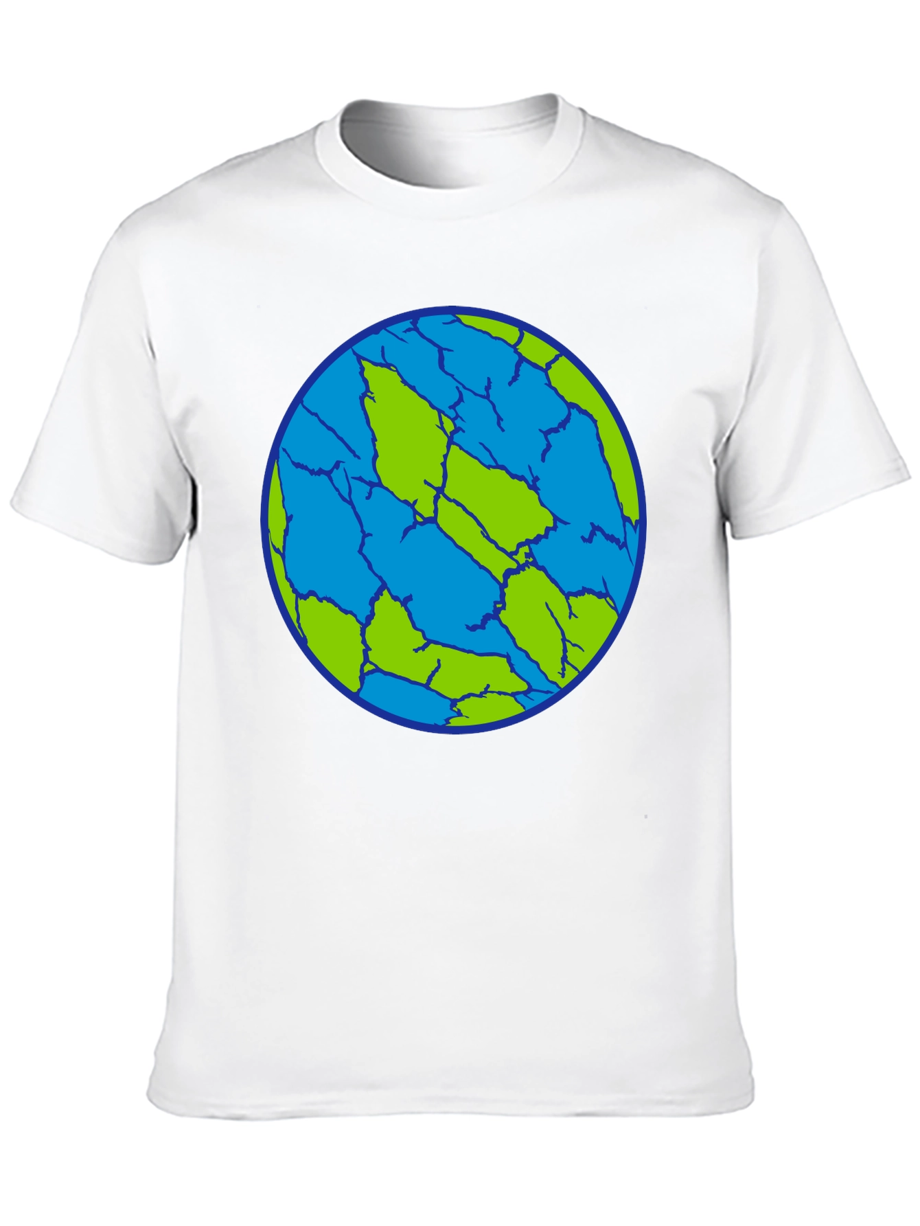 Cracked Earth T-Shirt - Unique Planet Design