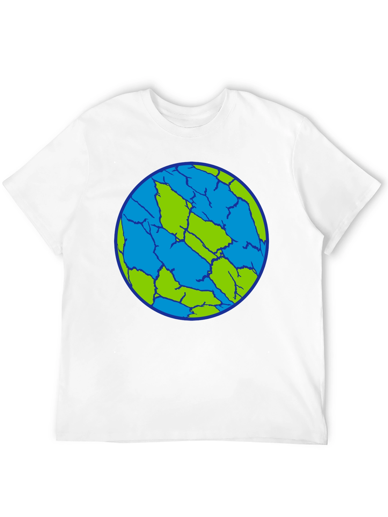 Cracked Earth T-Shirt - Unique Planet Design