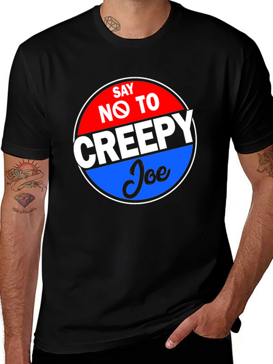 Say No to Creepy Joe Black Graphic Tee