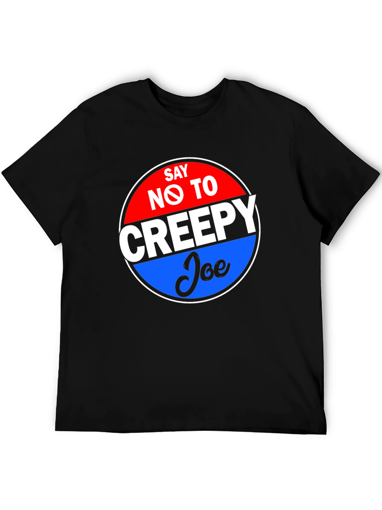 Say No to Creepy Joe Black Graphic Tee