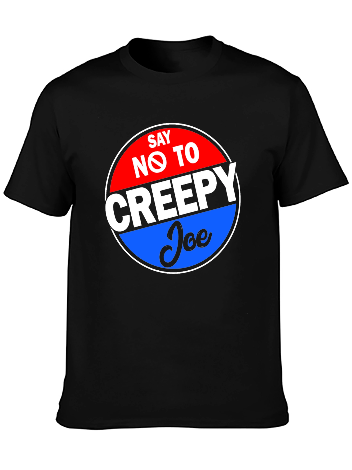 Say No to Creepy Joe Black Graphic Tee