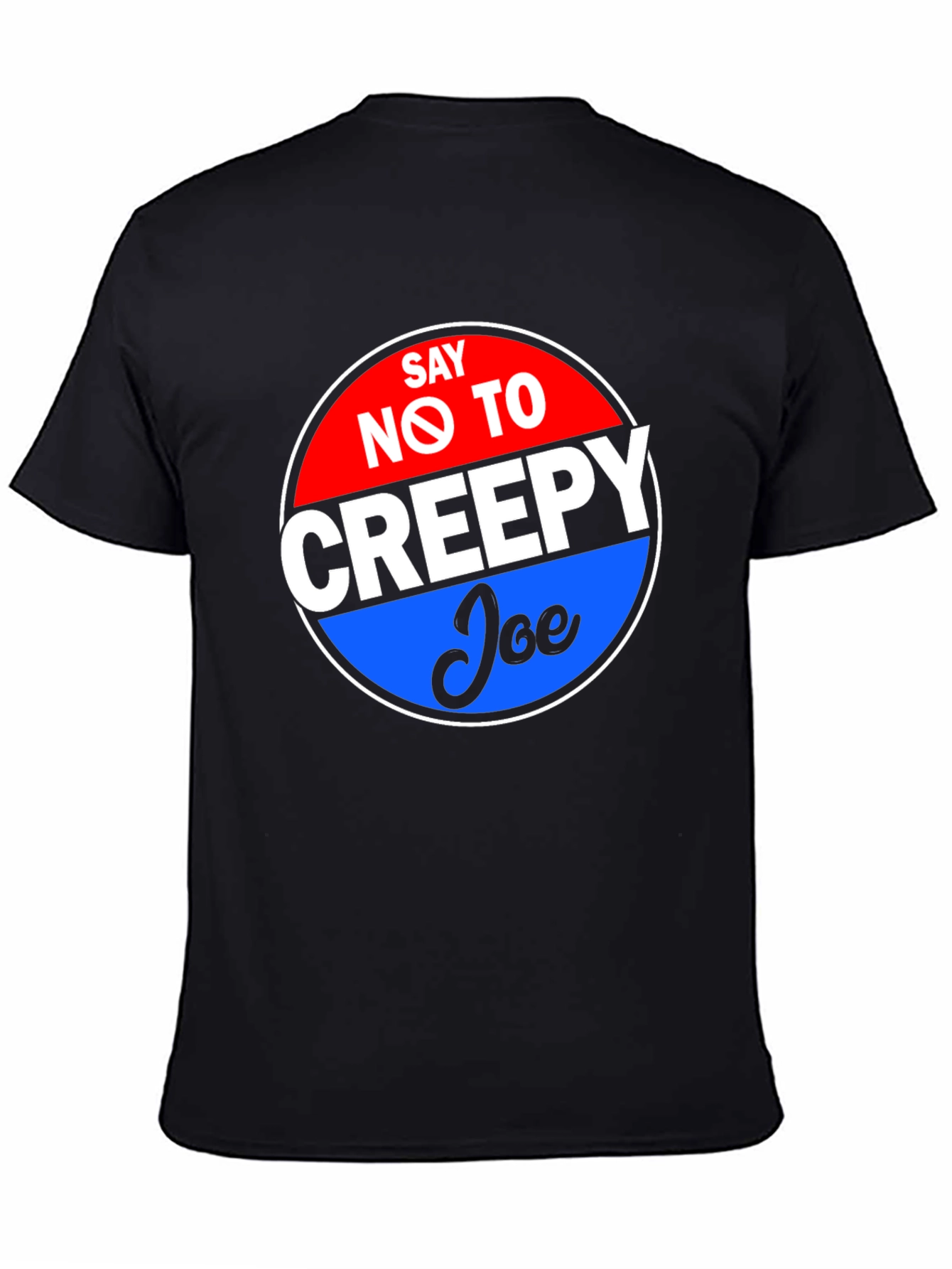 Say No to Creepy Joe Black Graphic Tee