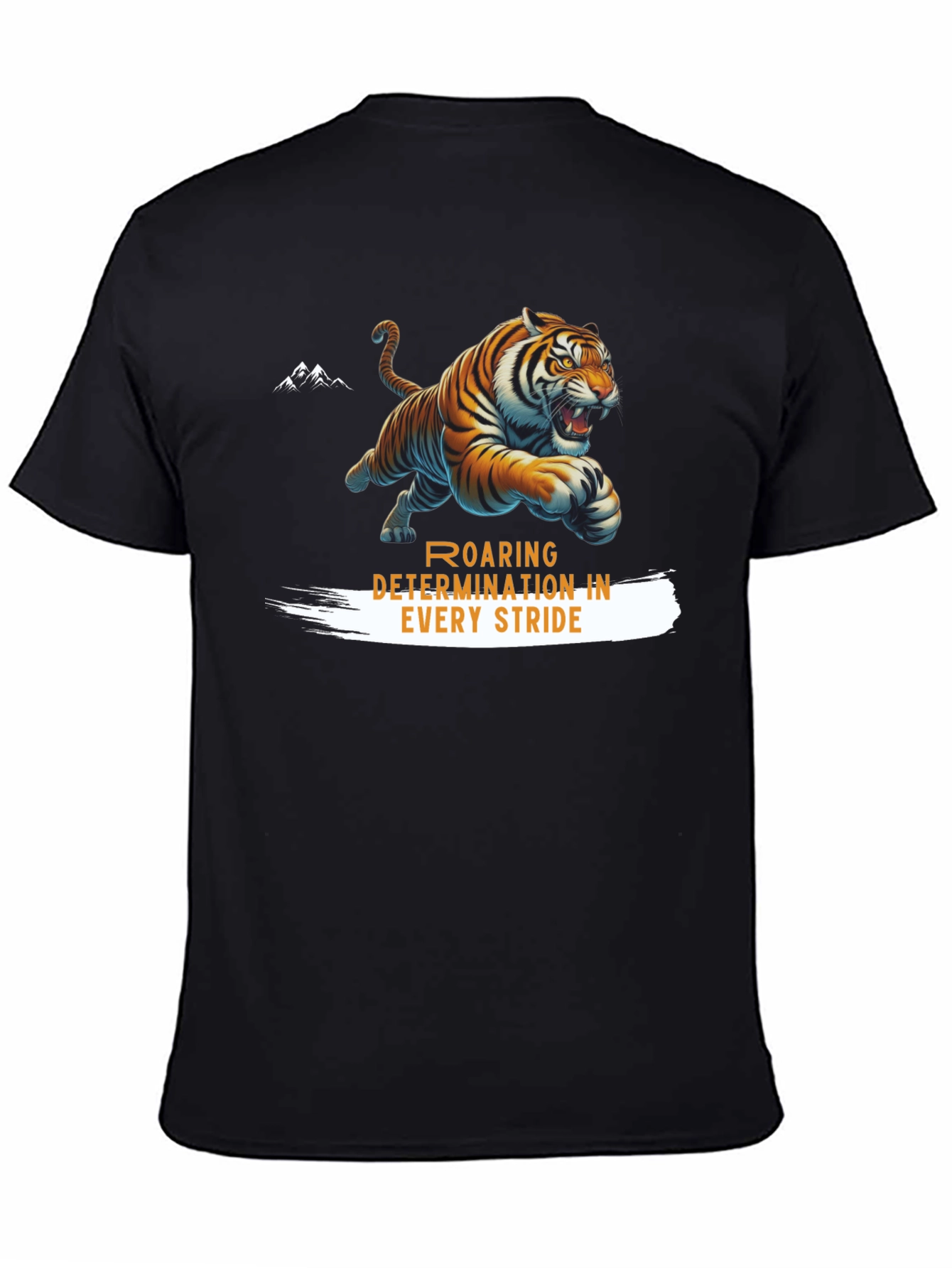 Roaring Determination Tiger Graphic T-Shirt