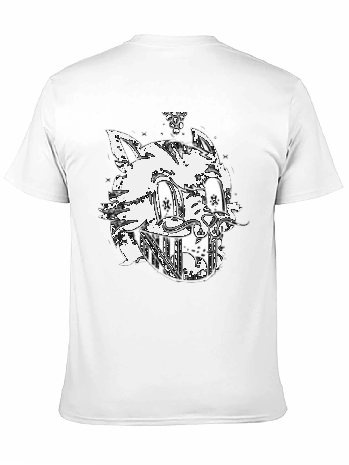 Cat Graphic Black T-Shirt