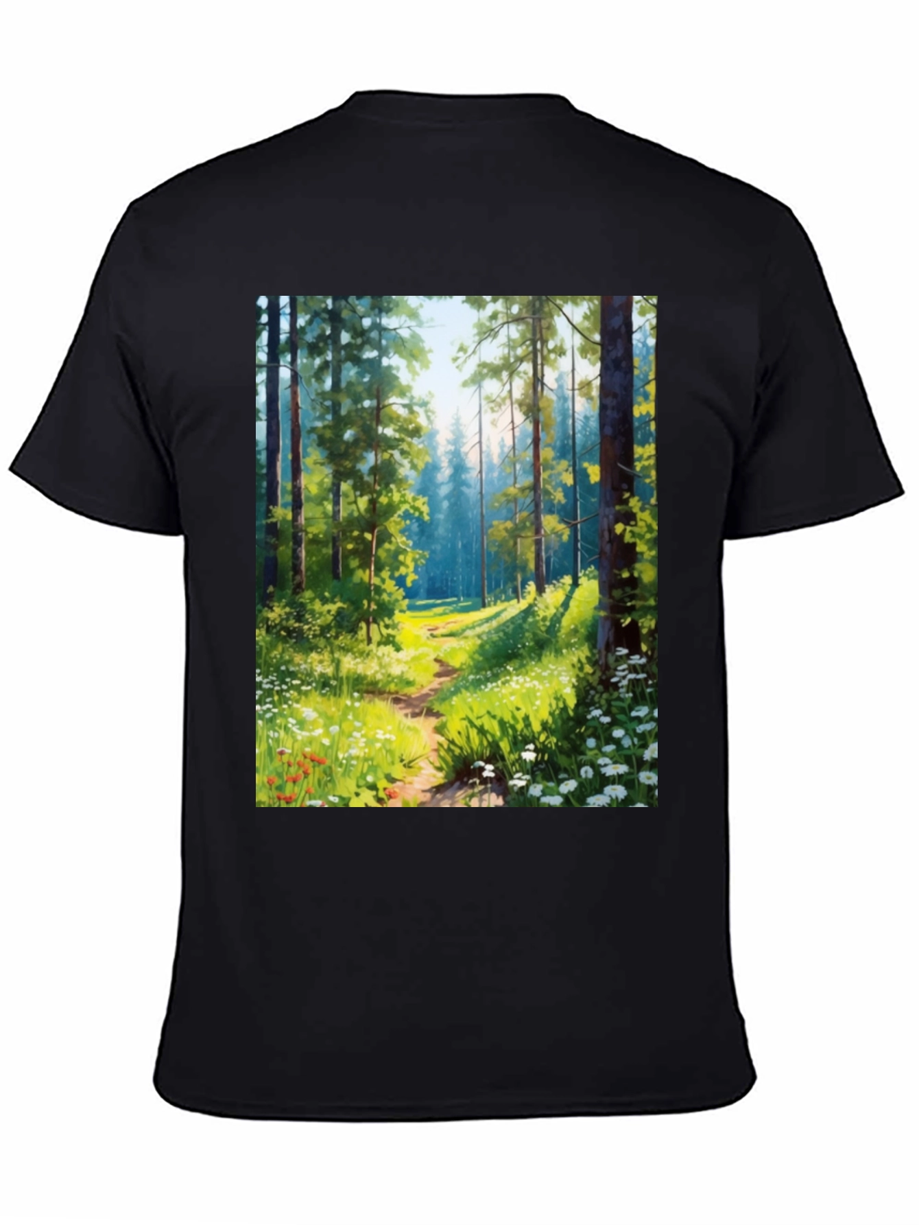 Forest Path Graphic Tee - Nature Lovers T-Shirt
