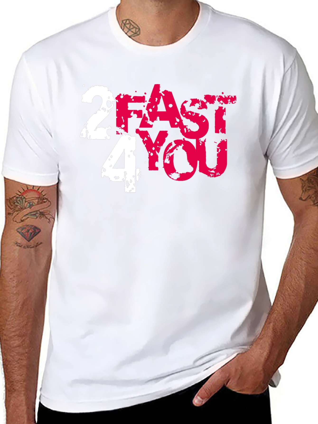 2 Fast 4 You Graphic Tee - Black